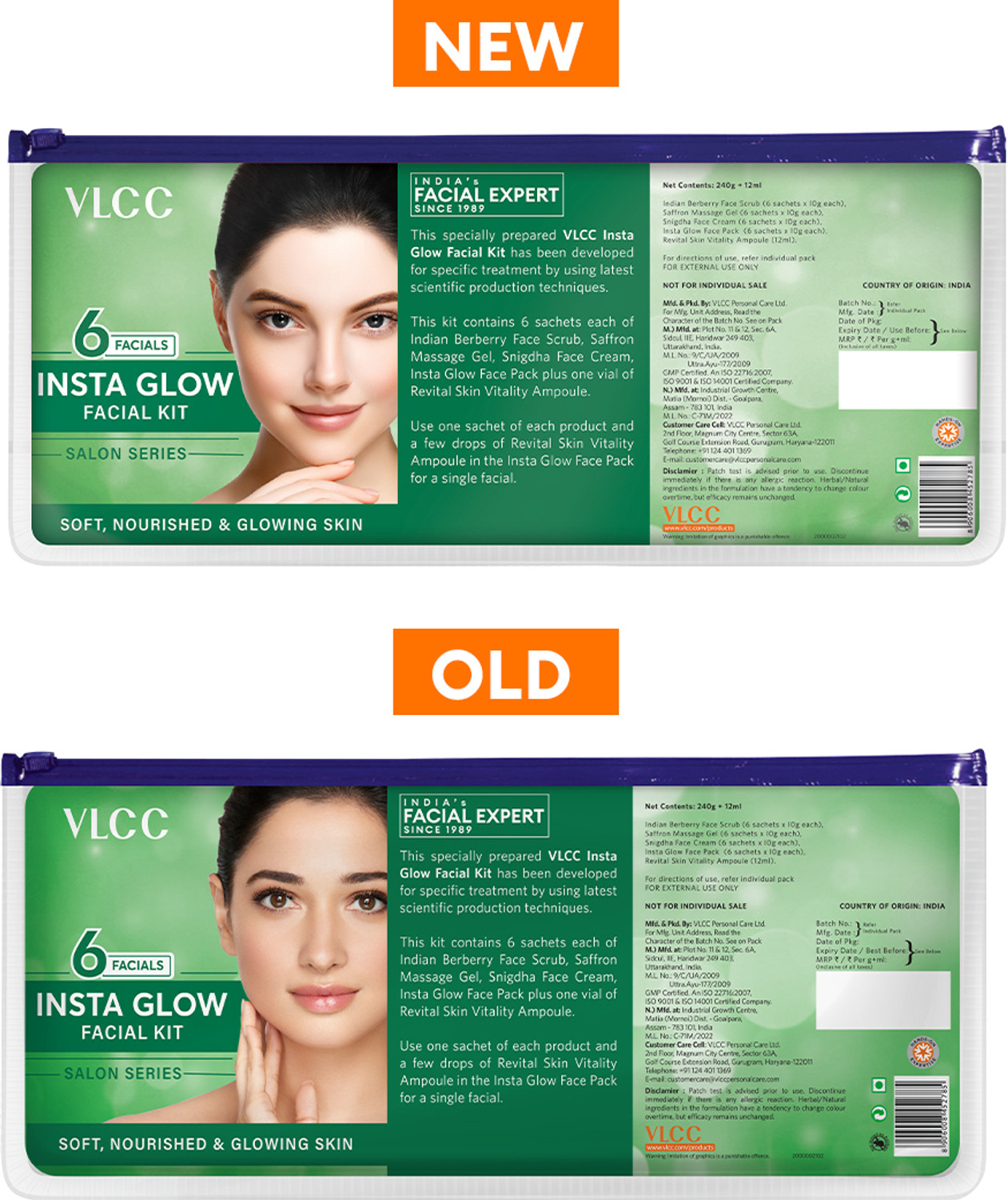 Image of VLCC Salon Series Instaglow Facial Kit - 6 Facials For Instant Glow