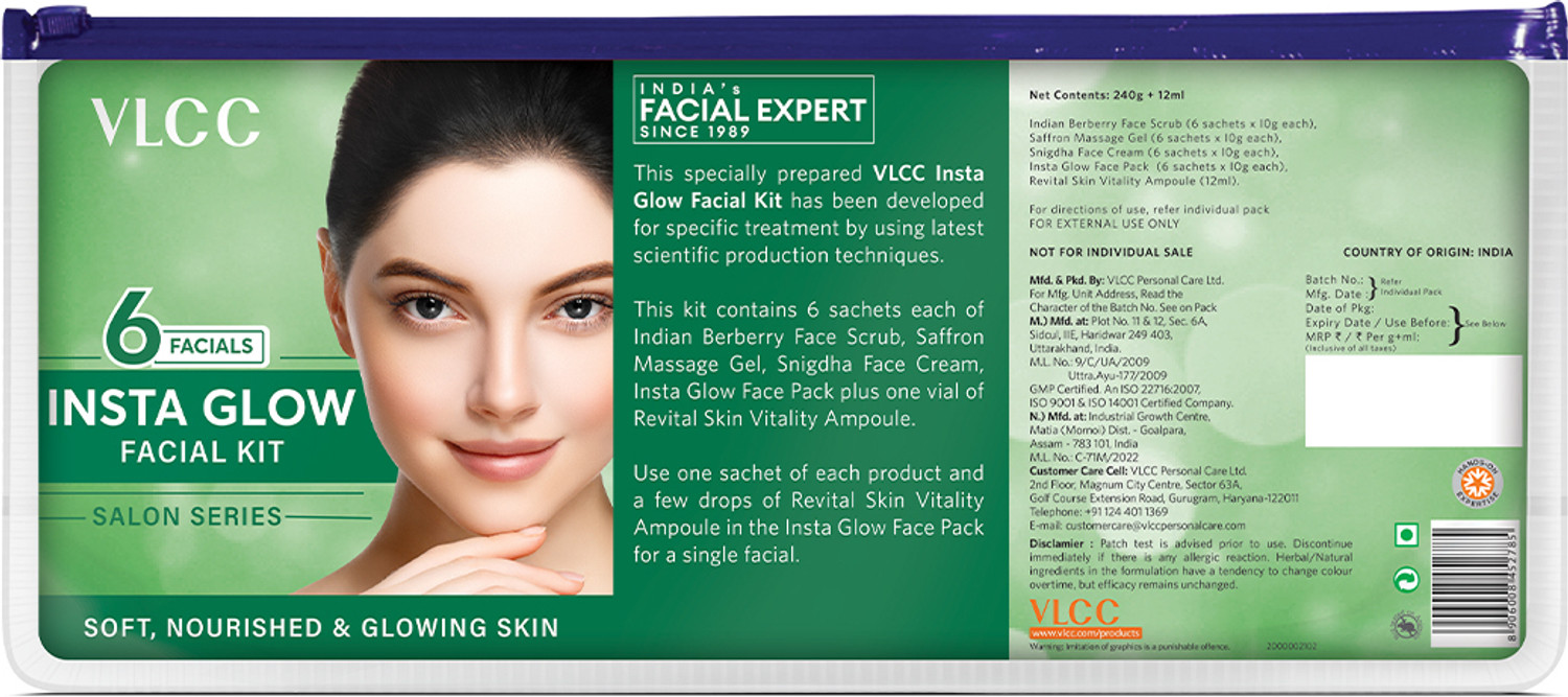 Image of VLCC Salon Series Instaglow Facial Kit - 6 Facials For Instant Glow