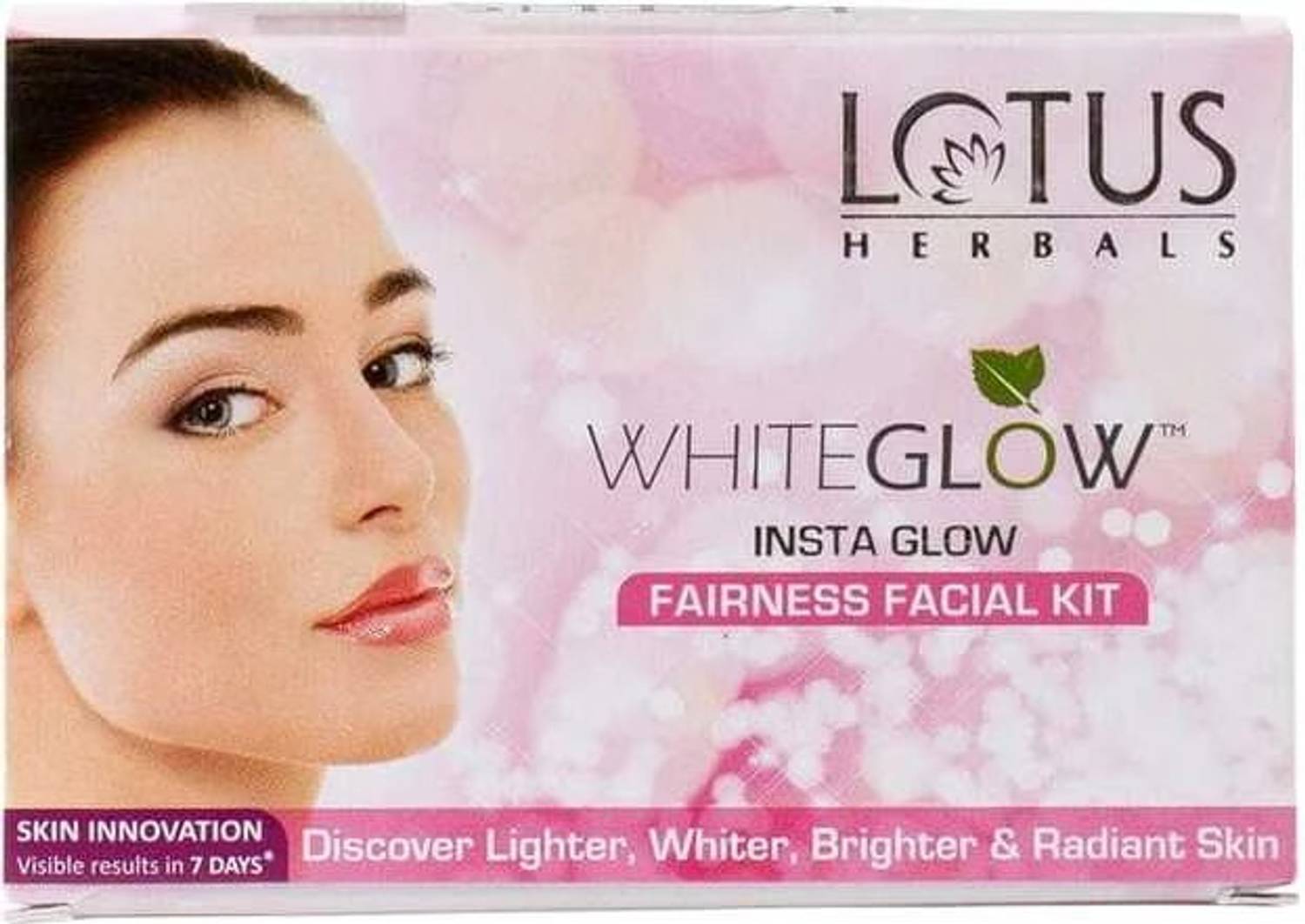 LOTUS HERBALS Whiteglow Insta Glow 1 Facial Kit for Cleansing, Wh