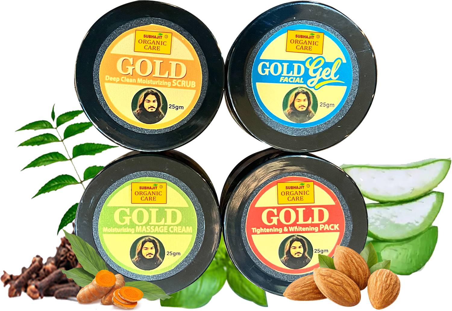 SUBHAJIT ORGANIC CARE Gold Facial Kit (Scrub, Face Pack, Gel