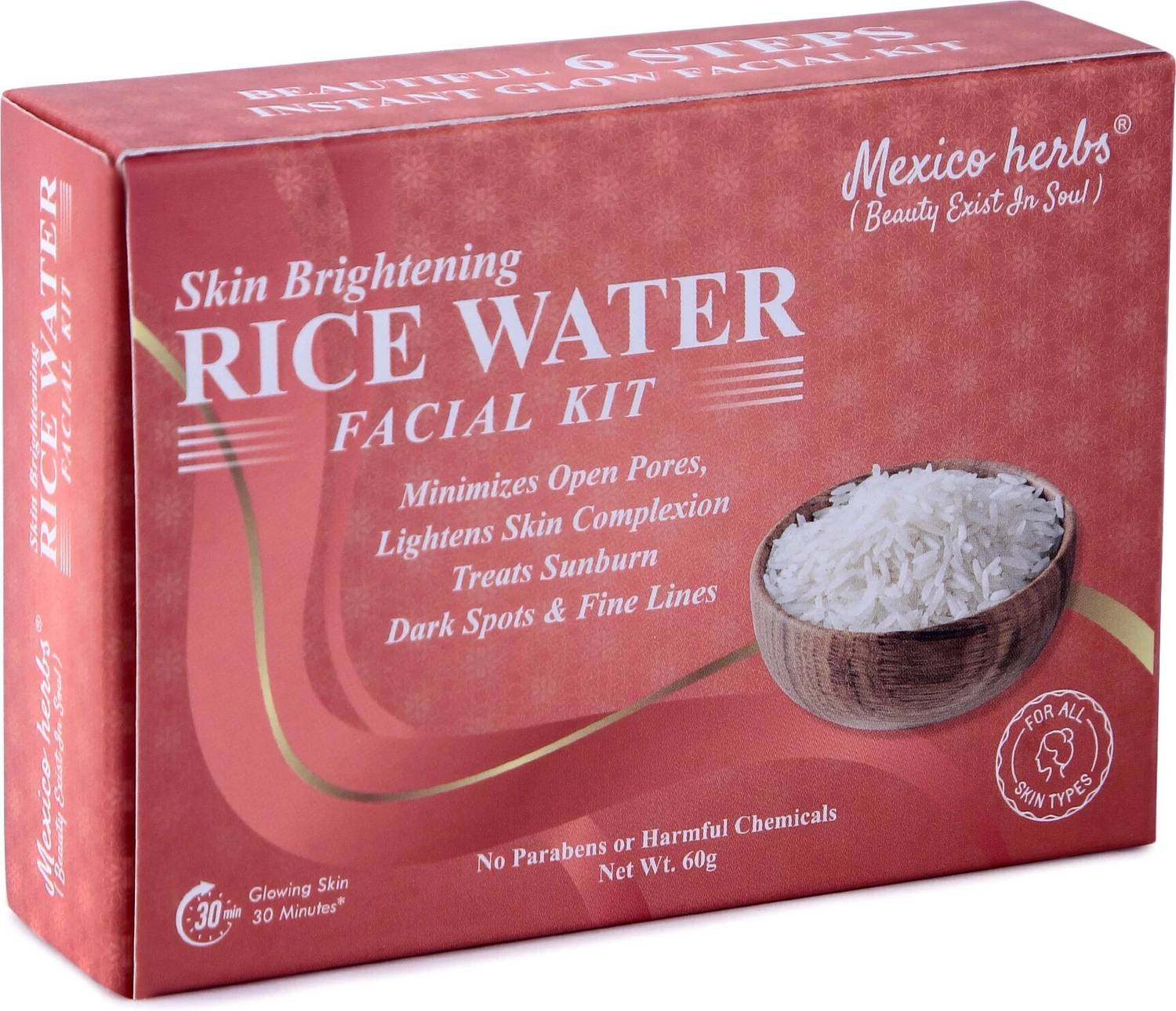 Mexico herbs Rice Water Korean Hydra Facial Kit Brightening & H
