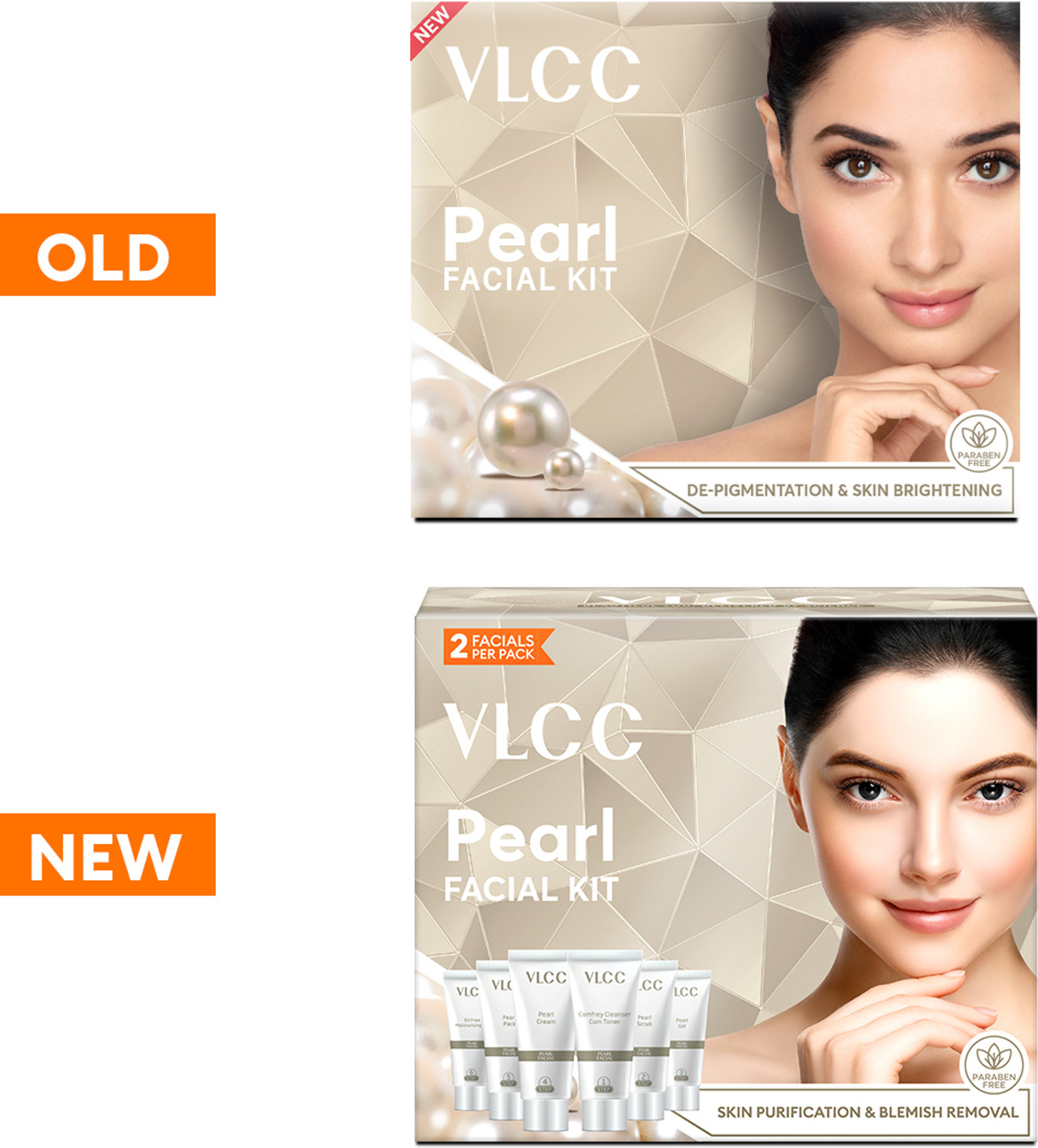 Image of VLCC Pearl Single Facial Kit - Removes Dead Skin Cells & Blackheads