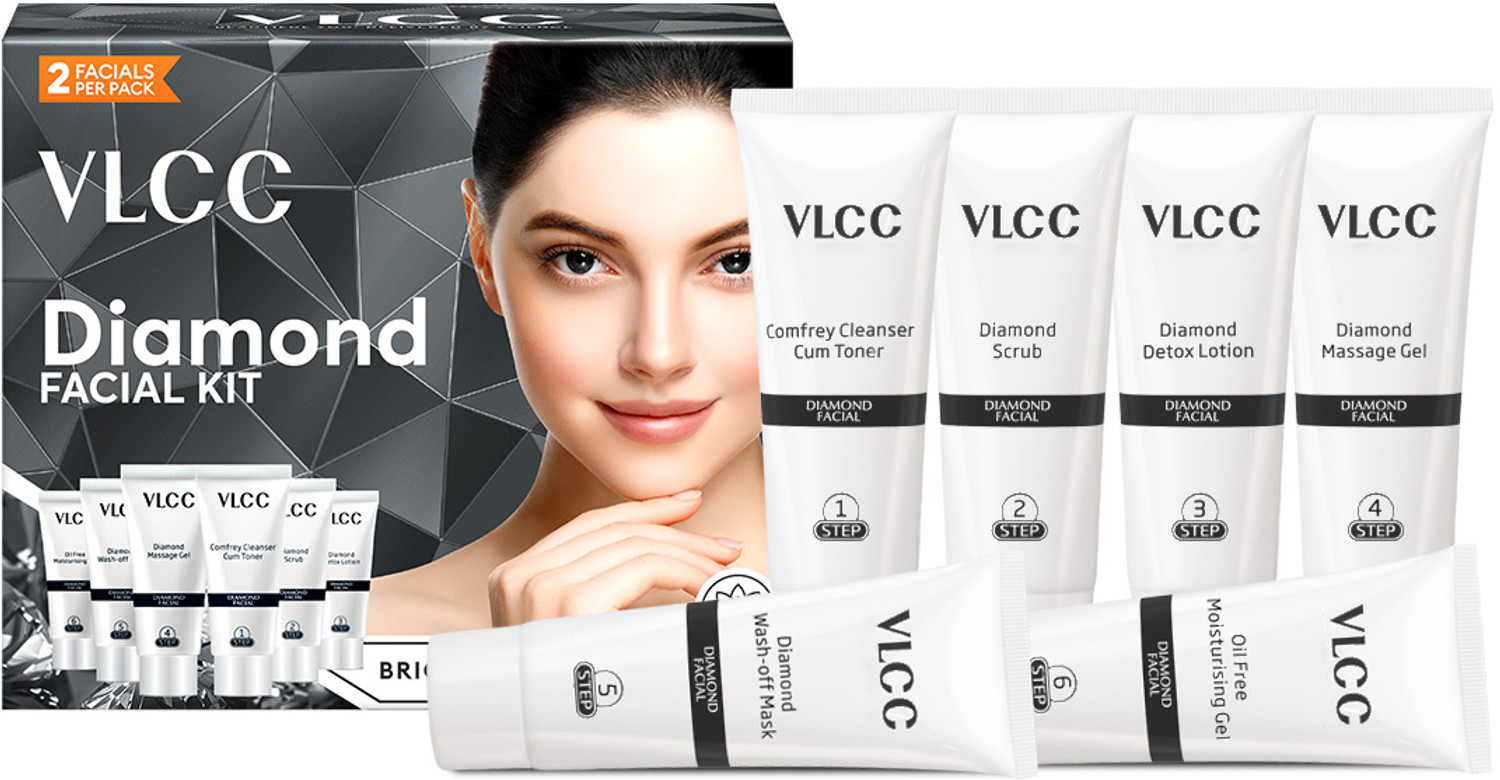 Image of VLCC Diamond Single Facial Kit Parlour Glow with Natural Ingredients