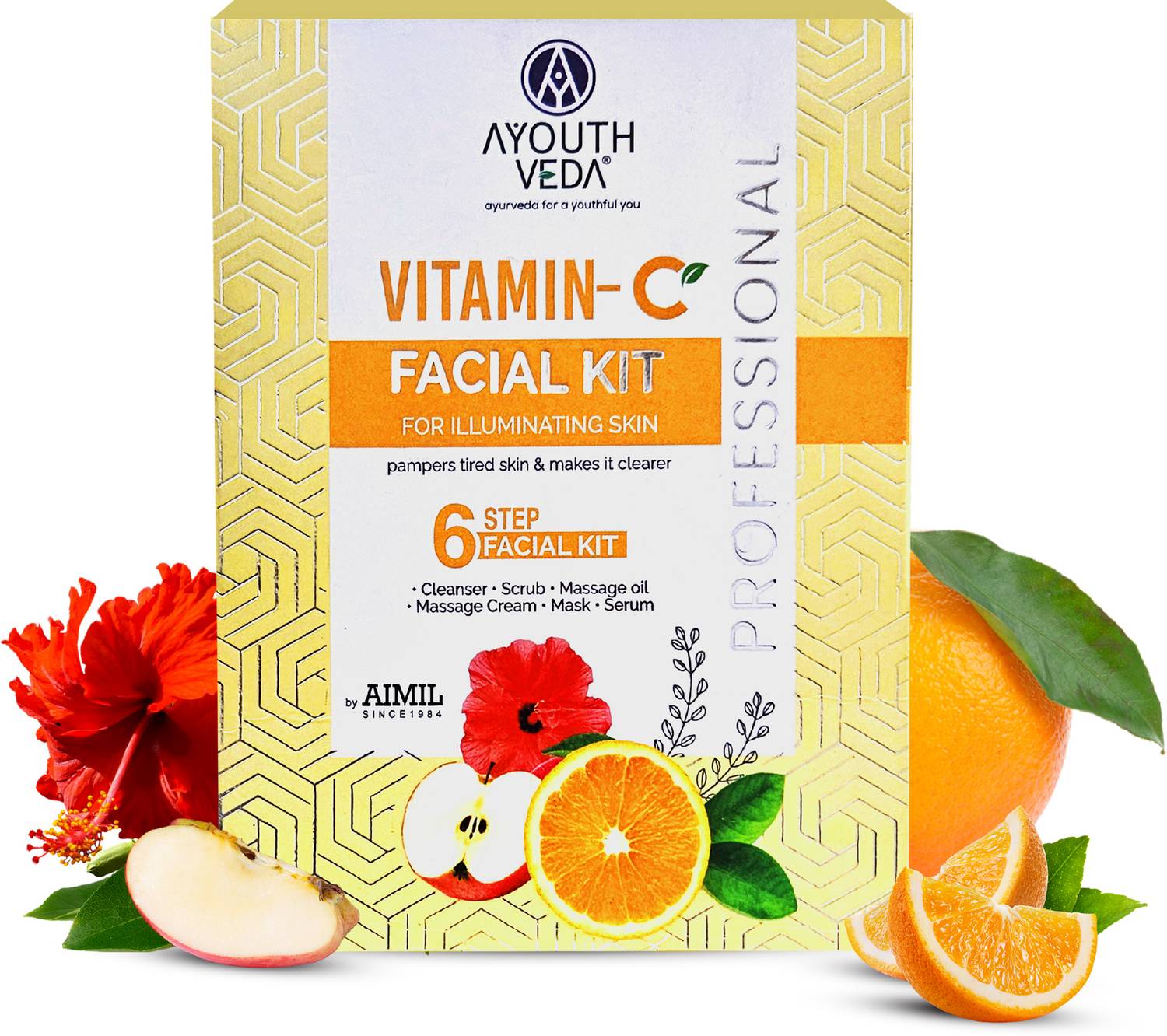 AYOUTHVEDA Vitamin C Facial Kit for Skin Care for Glowing Skin care kit for All skin types