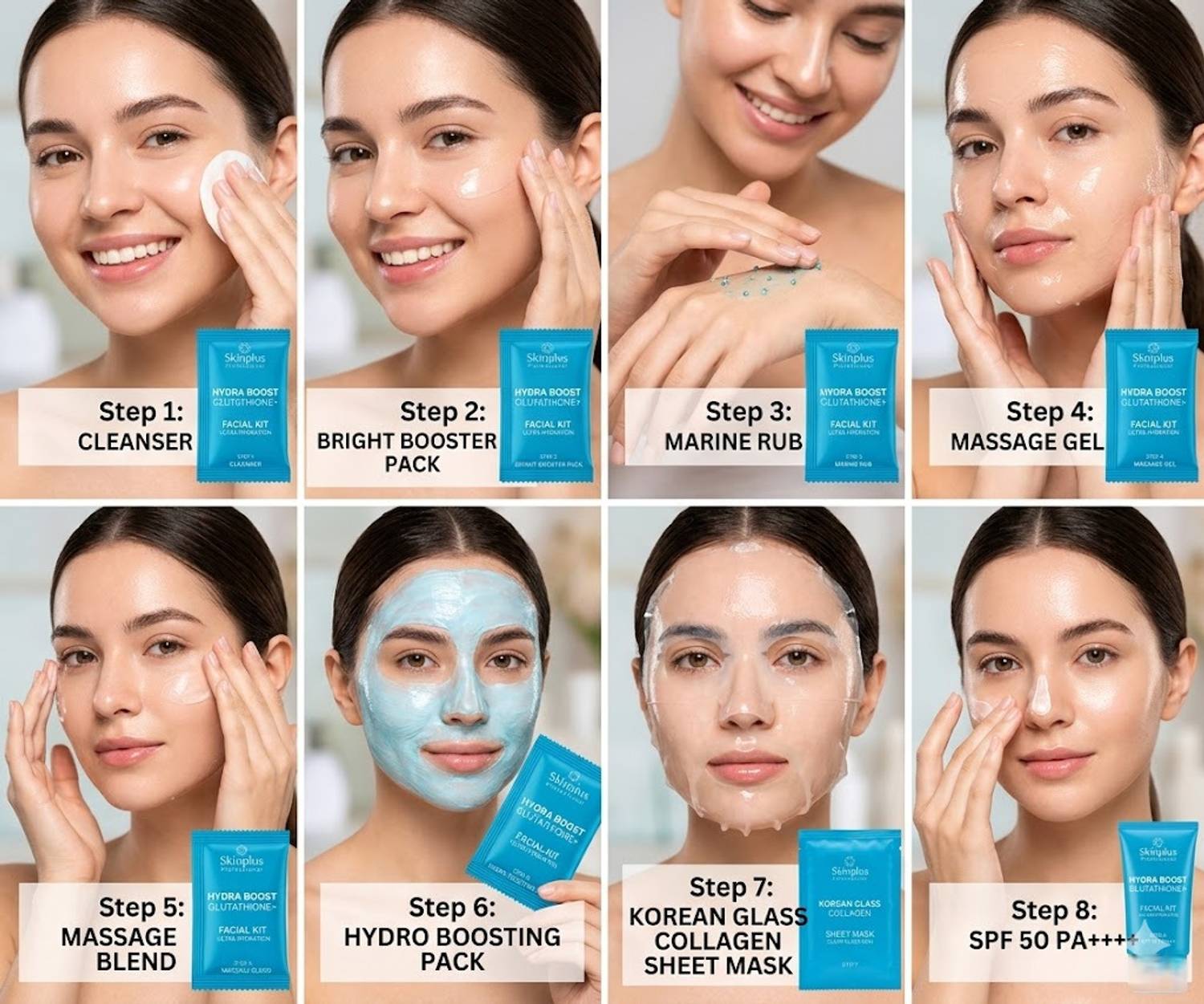 glutathione hydra facial Transform your skin with the Facial! Our Happy Client is proof of the incredible results you can achieve. Dont wait to treat yourselfschedule your session at Glamour Studio Salon Hydra-Glo Facial POUT Cosmetics