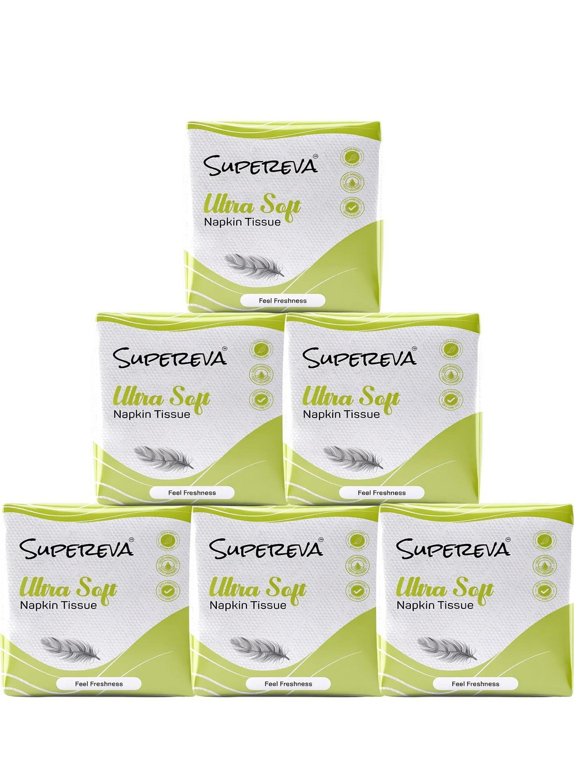 Image of SUPEREVA Premium Quality Ultra Soft Tissue Paper Napkin