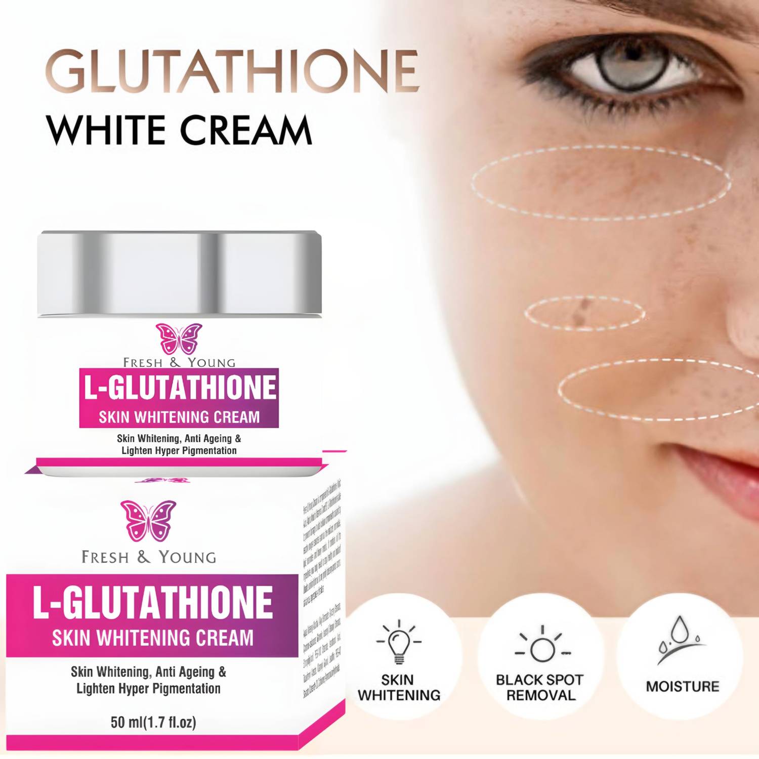 Fresh & Young Glutathione Brightening Reduce Dark Spots Face Cream (Glass Skin) Price in India - Buy Fresh & Young Glutathione Brightening Reduce Dark Spots Face Cream (Glass Skin) online at Flipkart.com Fresh & Young Glutathione Brightening Reduce Dark Spots Face Cream (Glass Skin) Price in India - Buy Fresh & Young Glutathione Brightening Reduce Dark Spots Face Cream (Glass Skin) online at Flipkart.com
