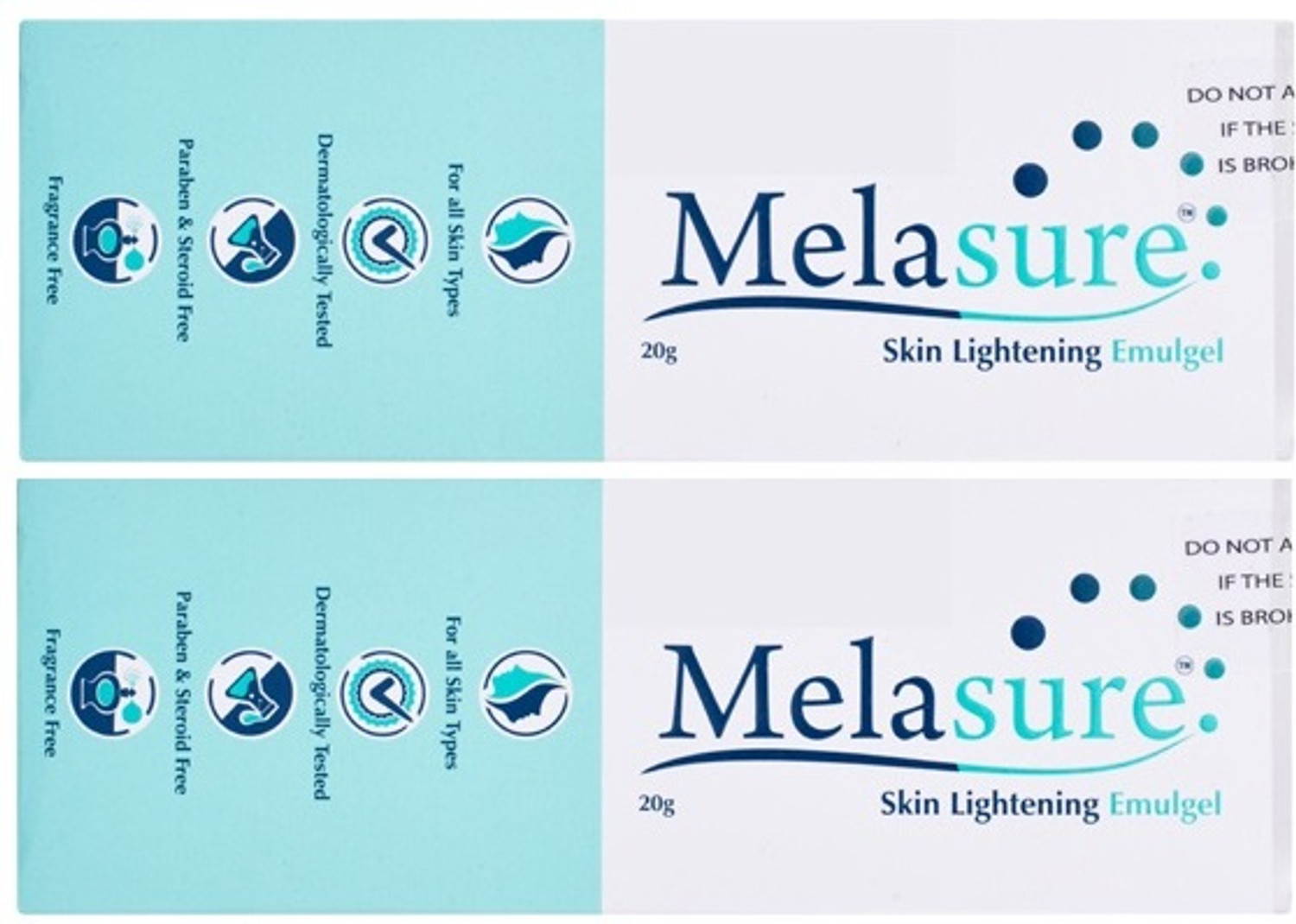 Image of Melasure Skin Lightening Emulgel - 20gm Pack Of 2