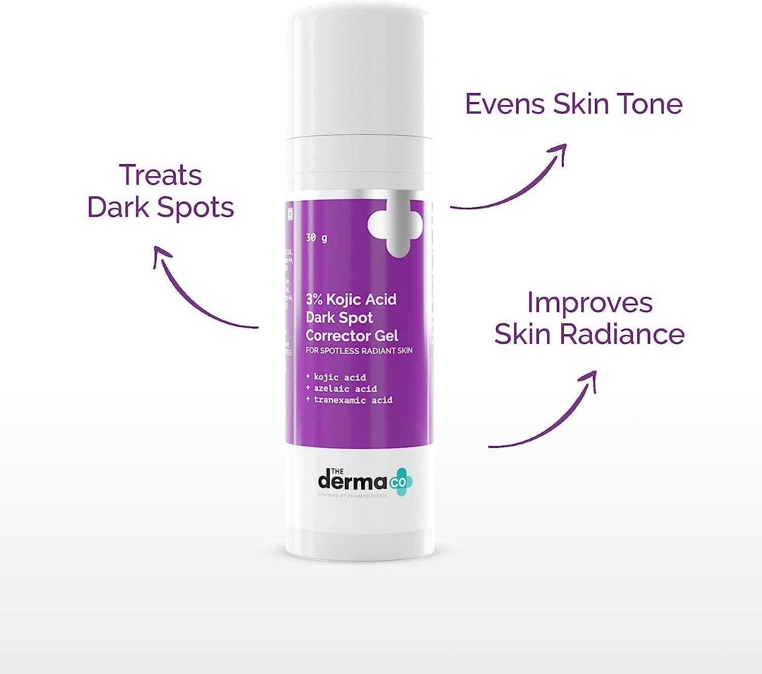 Image of The Derma Co 3% Kojic Acid Dark Spot Corrector Gel for Spotless & Radiant Skin