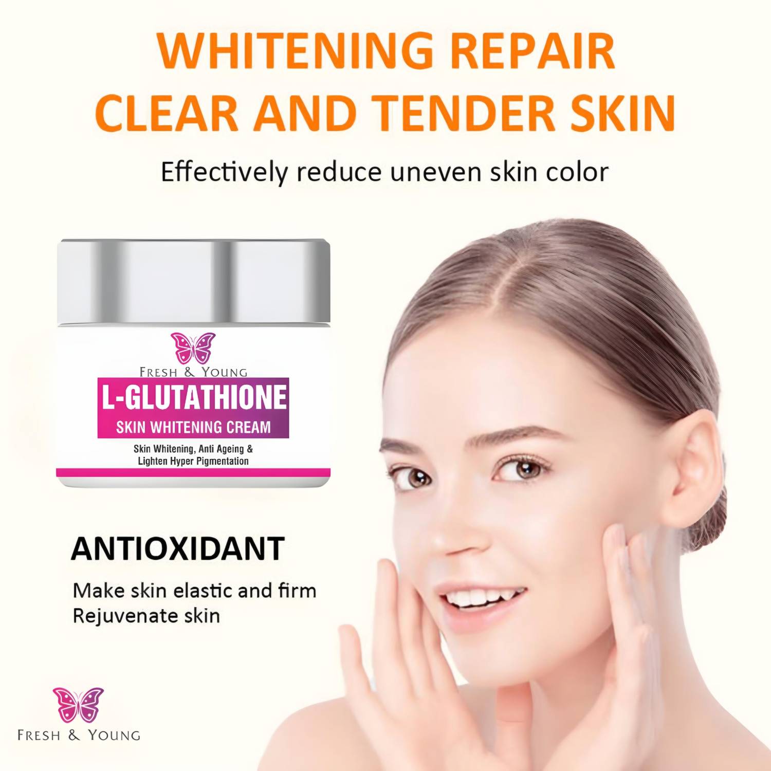 glutathione helps in skin whitening GLUTATHIONE WHITENING CREAM - out of stock main image 0
