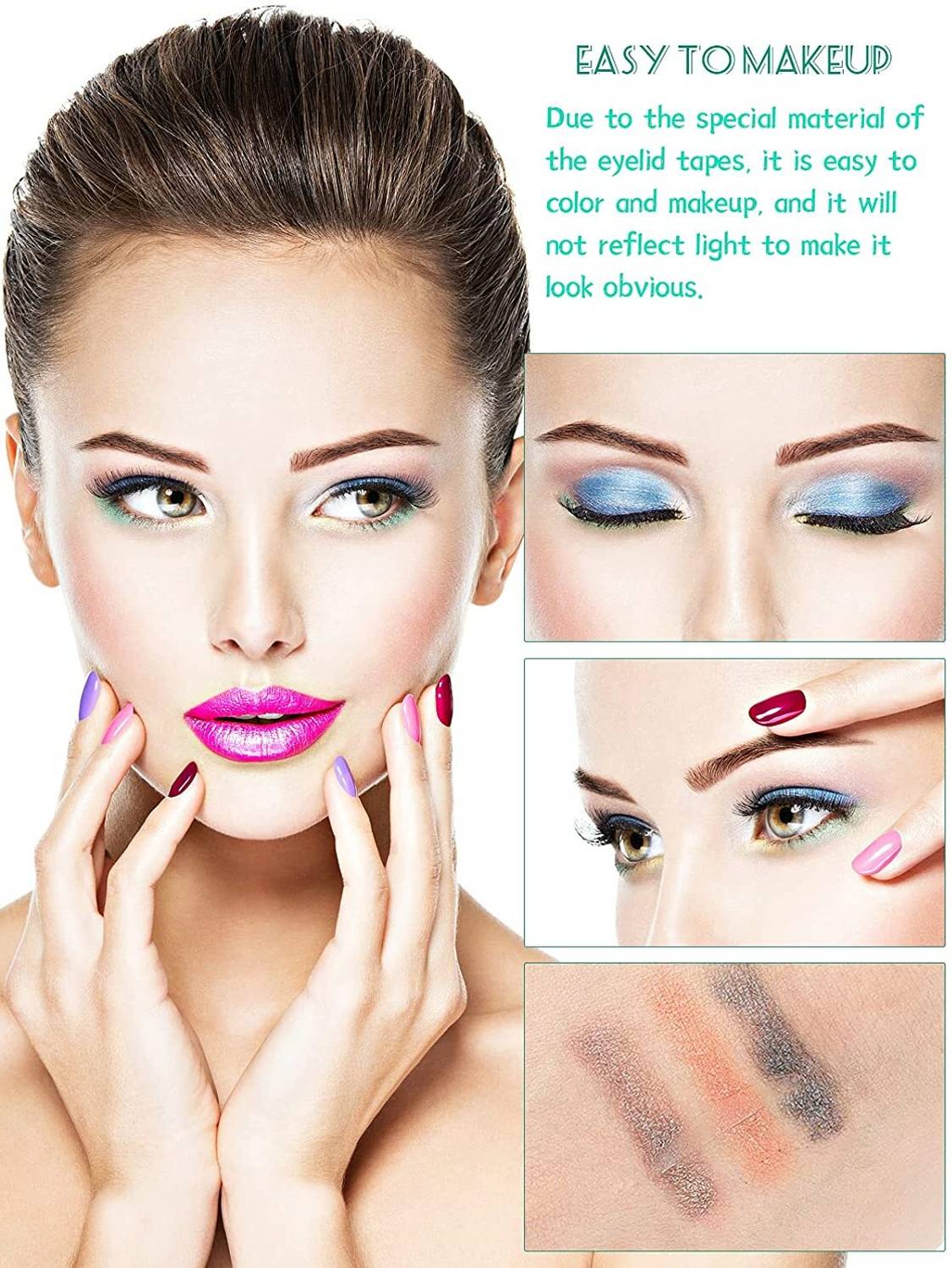 NIRMATSARAY 600 Pcs double eyelid tape invisible waterproof