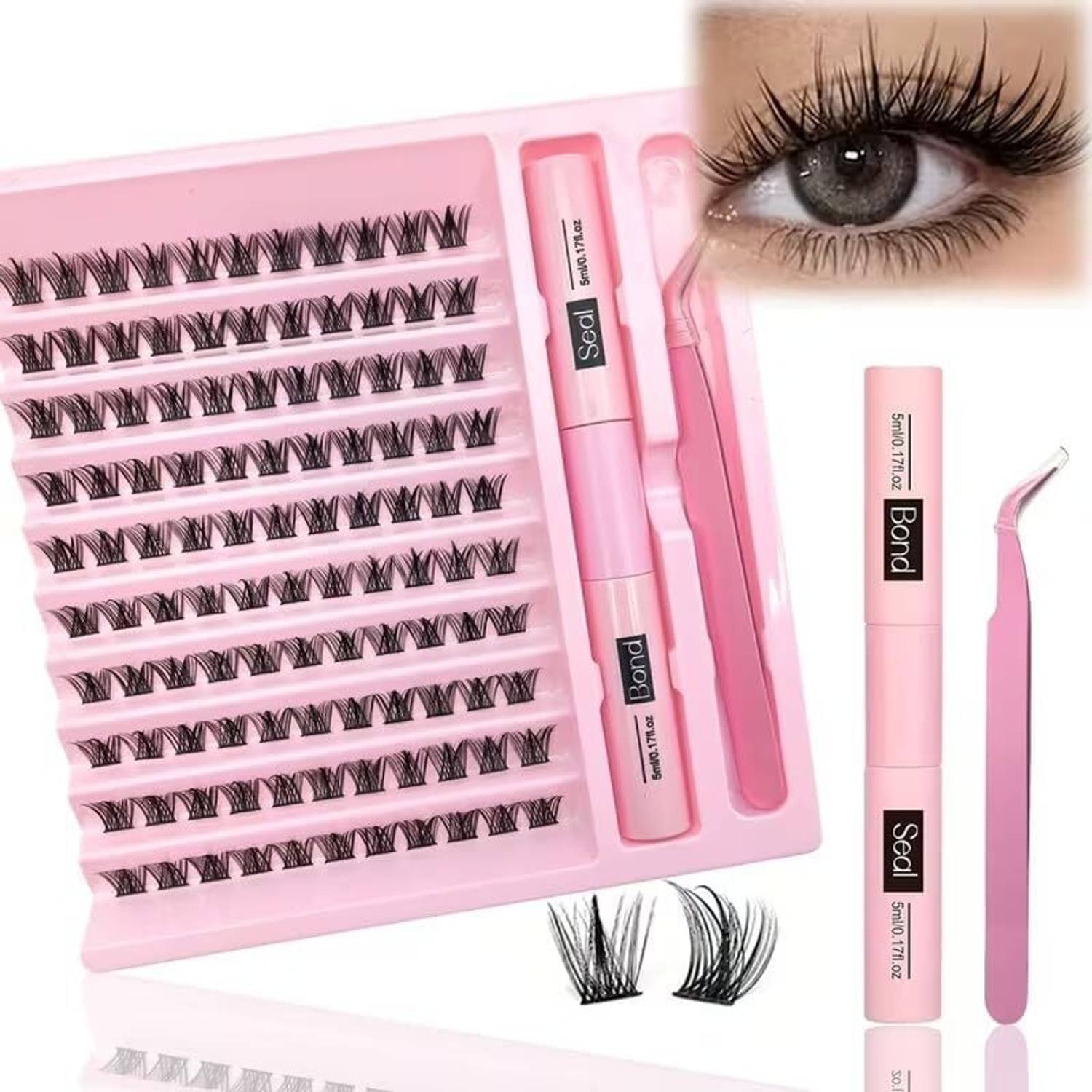 KAIDAA 120Pcs Cluster Eye Lashes 8-14MM Pack of 1 - Image 3