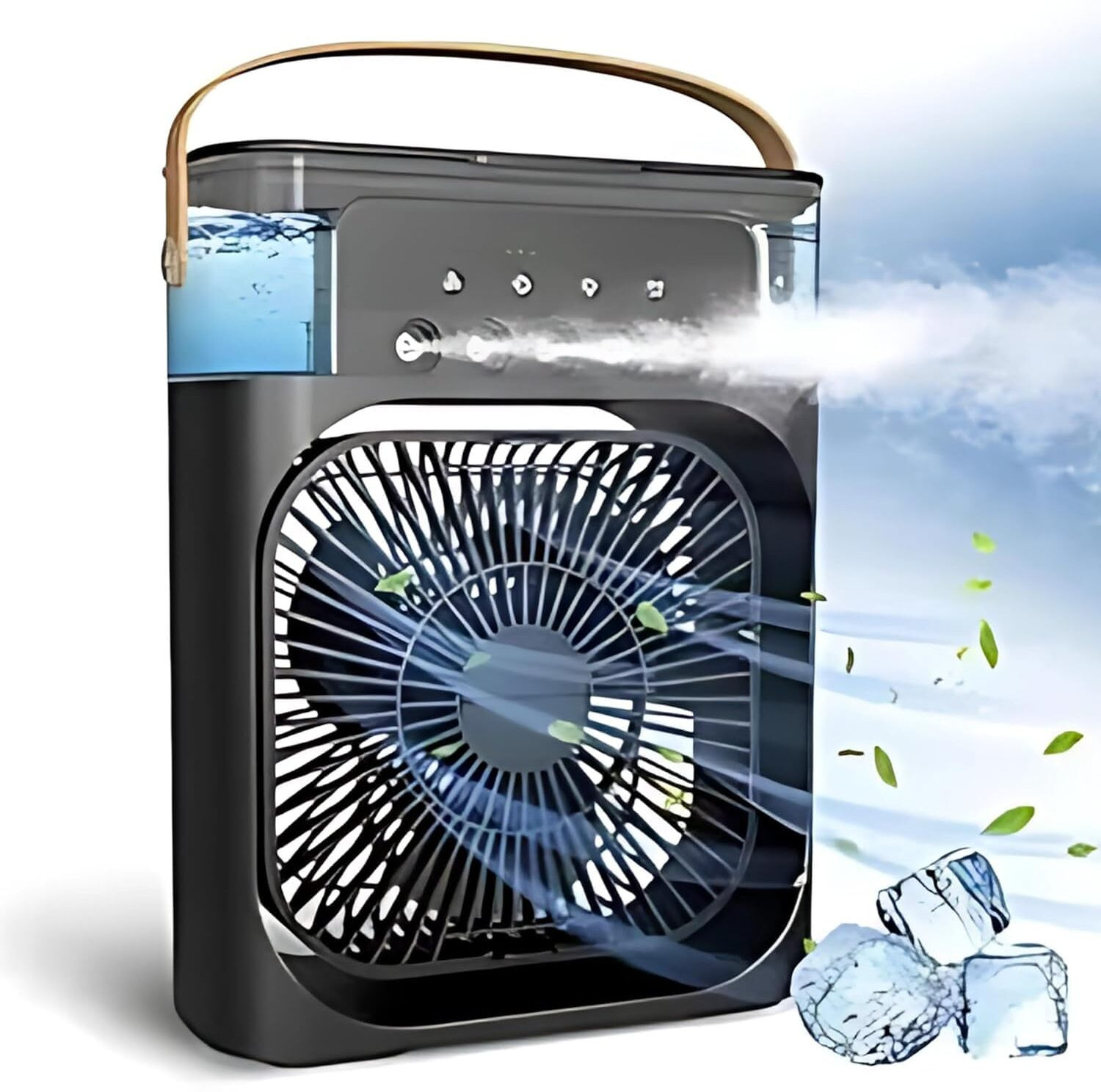 Image of PRARIKSH UNICORN Portable Air Cooler Fan with Water Tank & USB Power - with 3 Speeds(Black) PU COOLER 1 USB Air Cooler