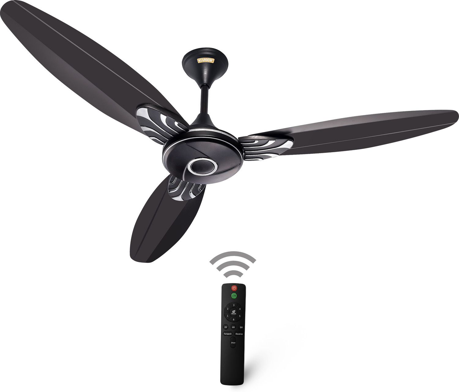 Image of Stardom RACER SMOKE BROWN 1200 MM BLDC with 5 Year Warranty BLDC Motor with Remote 1200 mm Ceiling Fan