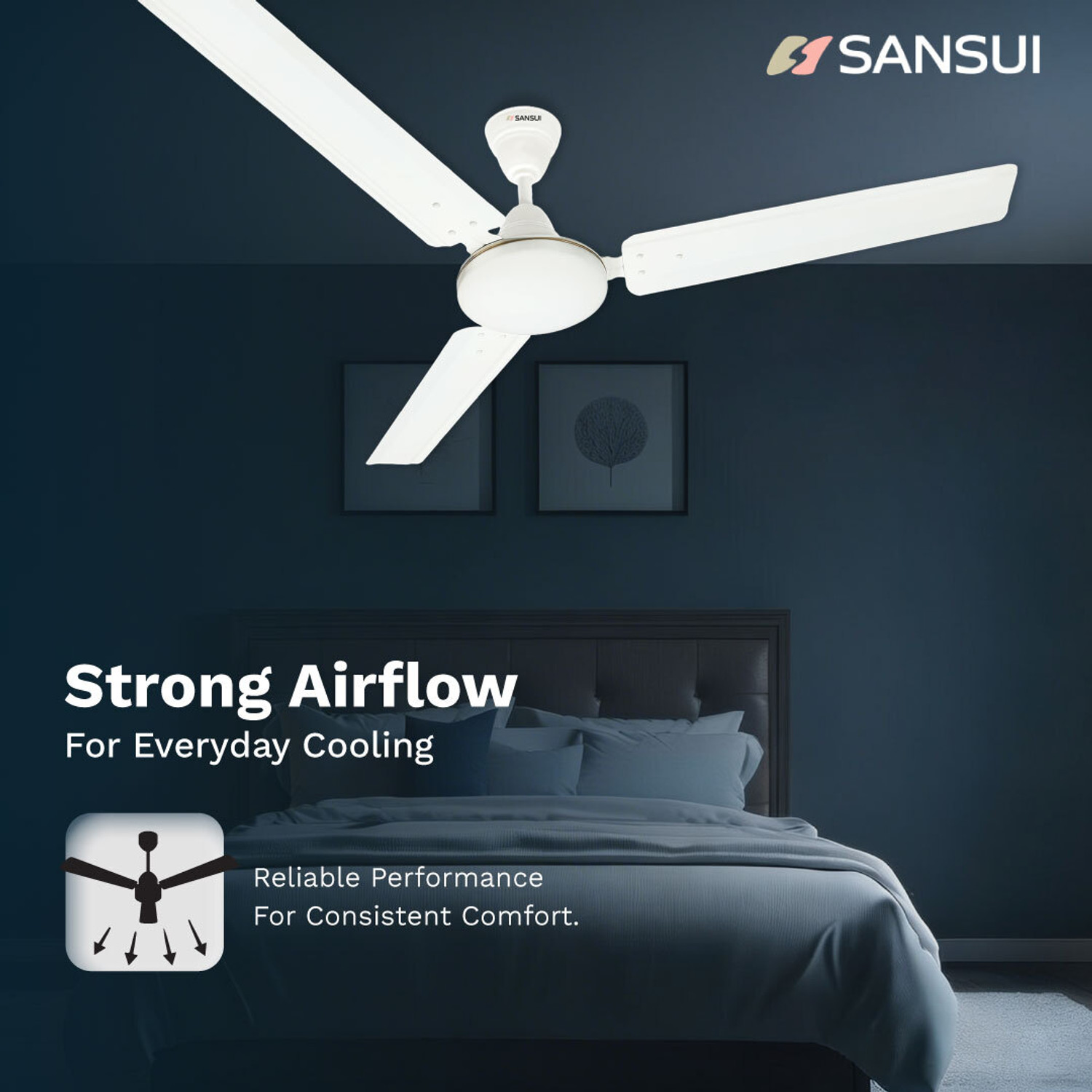 Image of Sansui Aero Spin Max with 2 Year Warranty 1200 mm Ceiling Fan