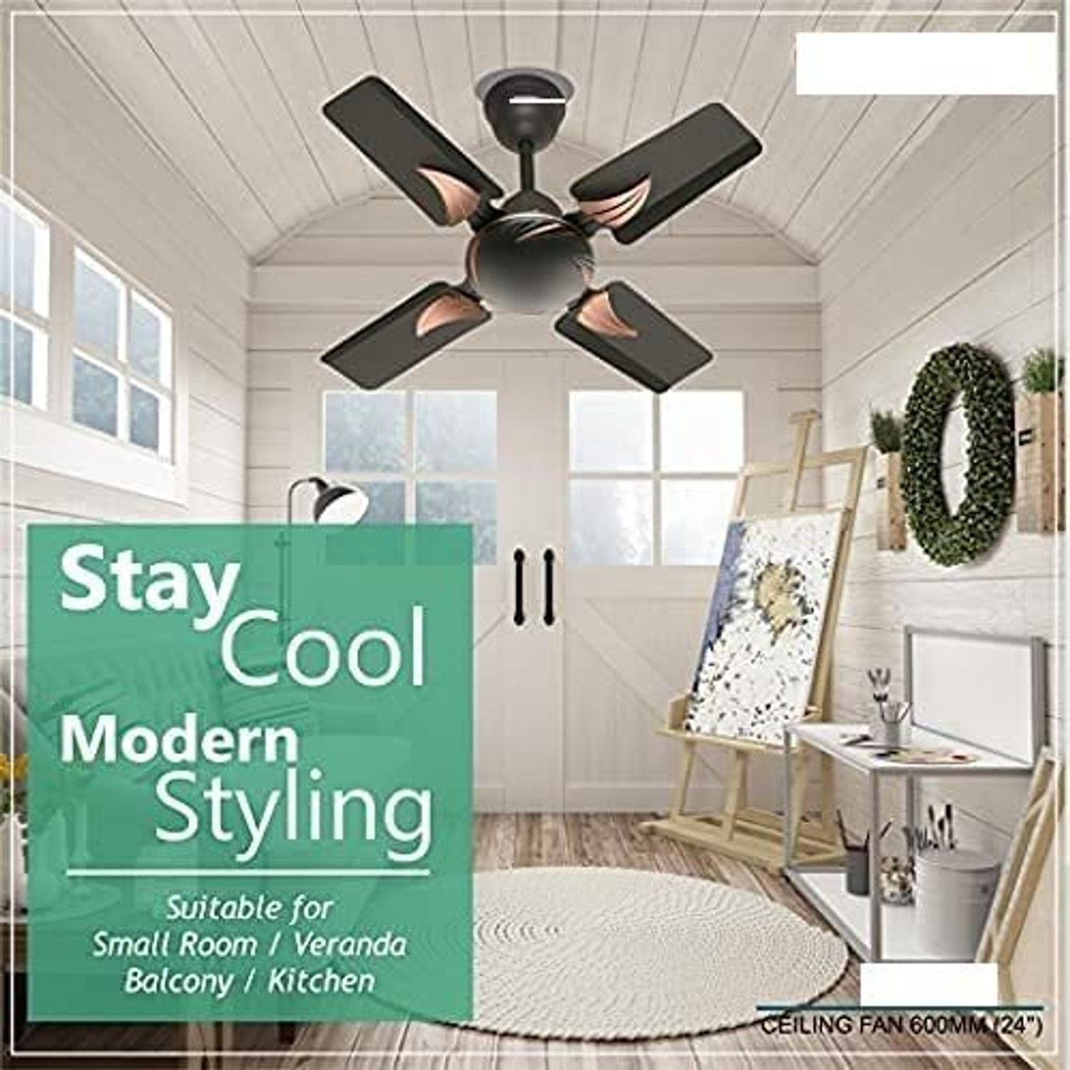 Image of HANEUL HN Fiesta 002 | 4 Blade | High Speed | Economy with 12 Months Warranty Ultra High Speed 600 mm Ceiling Fan