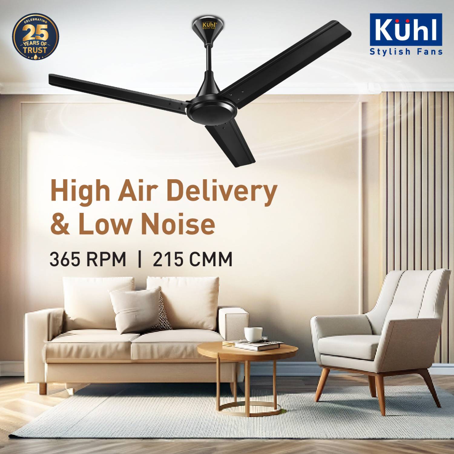 KUHL Fest B1 1200 mm Ceiling Fan - Image 4