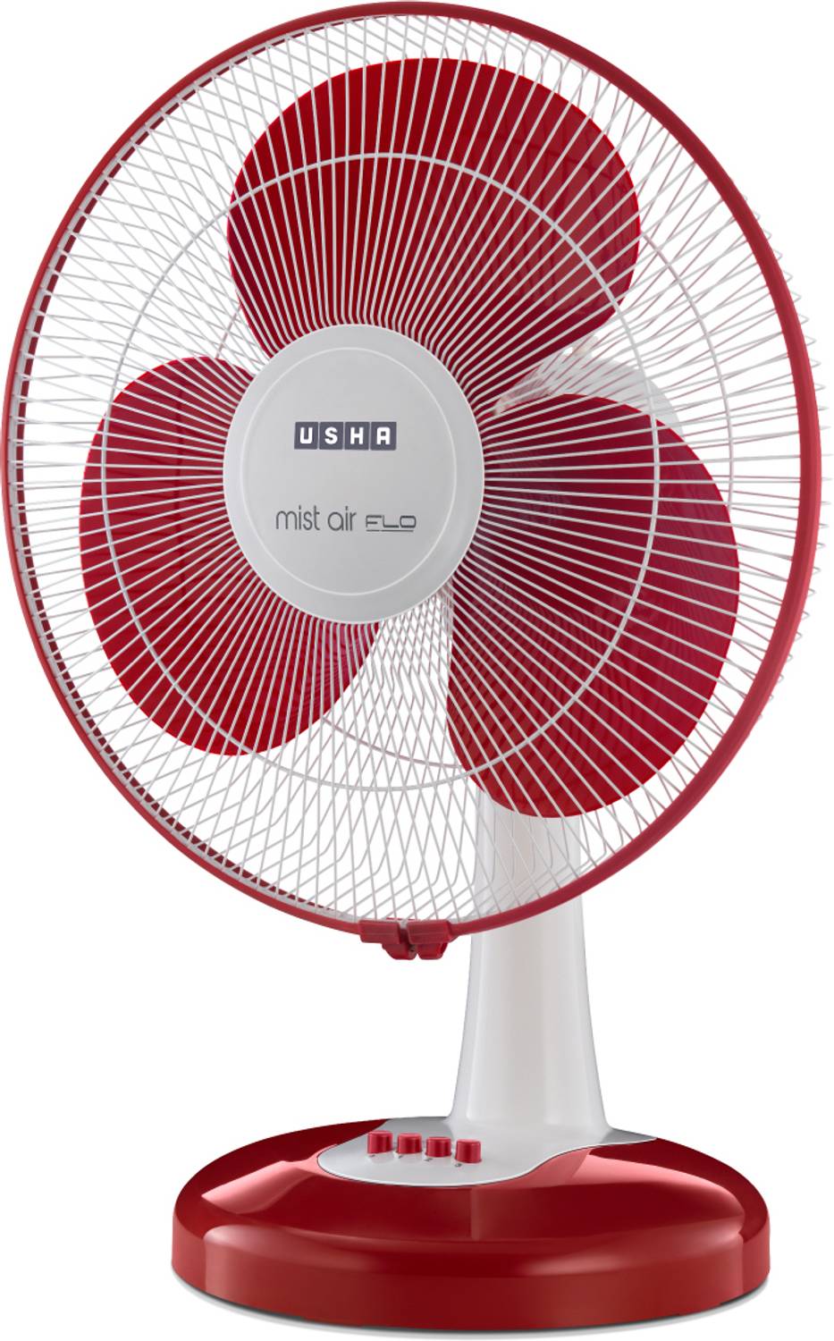 USHA Mist Air Flo with 2 Year Warranty Anti Rust, High Air Delivery, Silent Operation, With LED Indicators 400 mm Table Fan