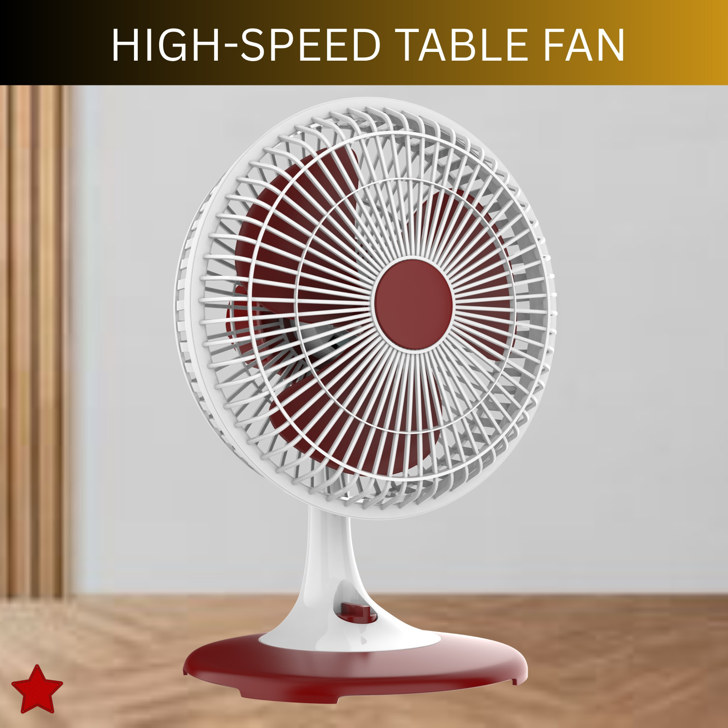 Image of SYARA 300mm(12Inch.) Mini AC Cooler Fan, Small Evaporative Air Table Fan For HomeB174 Silent Operation 300 mm Table Fan