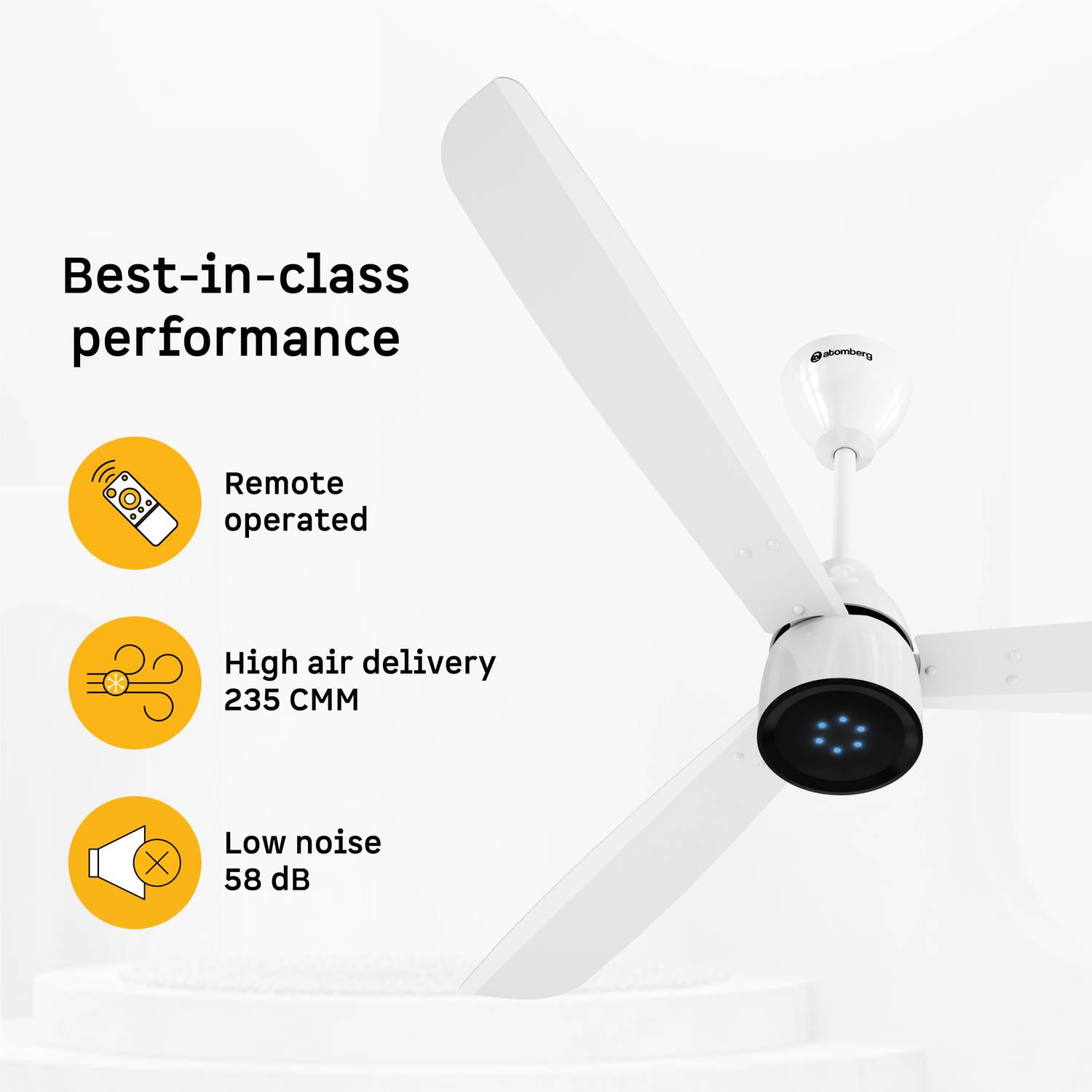 Atomberg Renesa Prime Remote 1200mm Ceiling Fan - Image 5