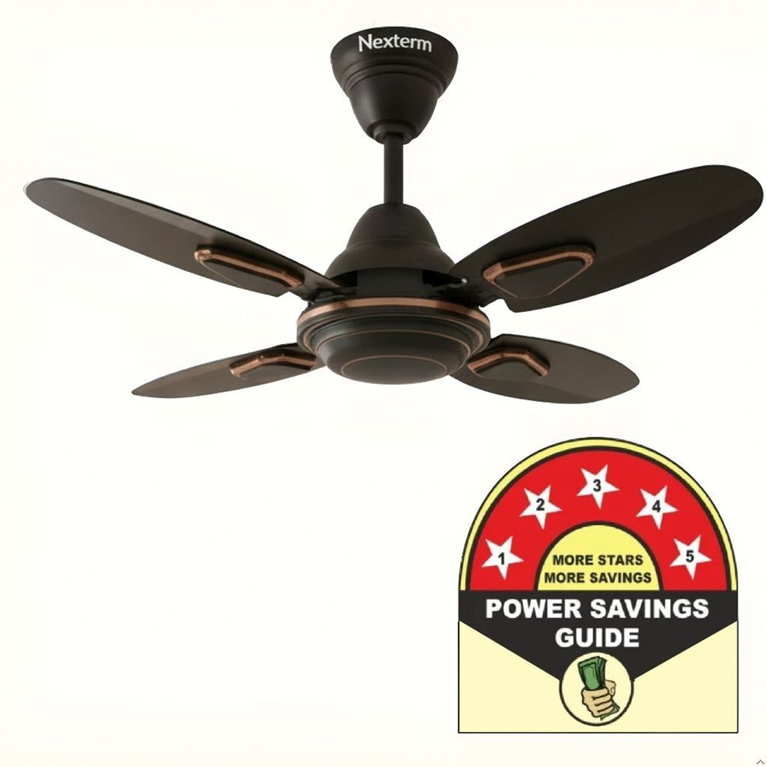 Image of Nexterm FAN Brawon rose gold-29 with 2 Year Warranty Anti Rust, High Air Delivery 600 mm Ceiling Fan