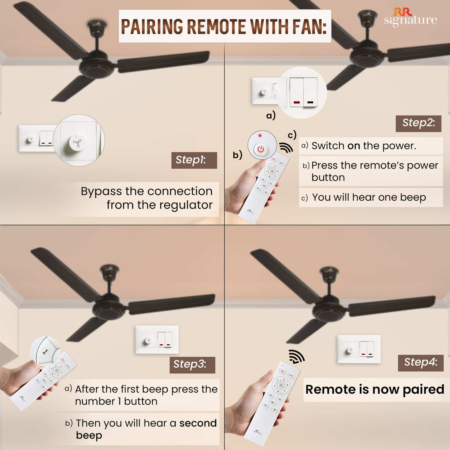 Image of RR Josh BLDC with 2 Year Warranty 1200 mm Ceiling Fan