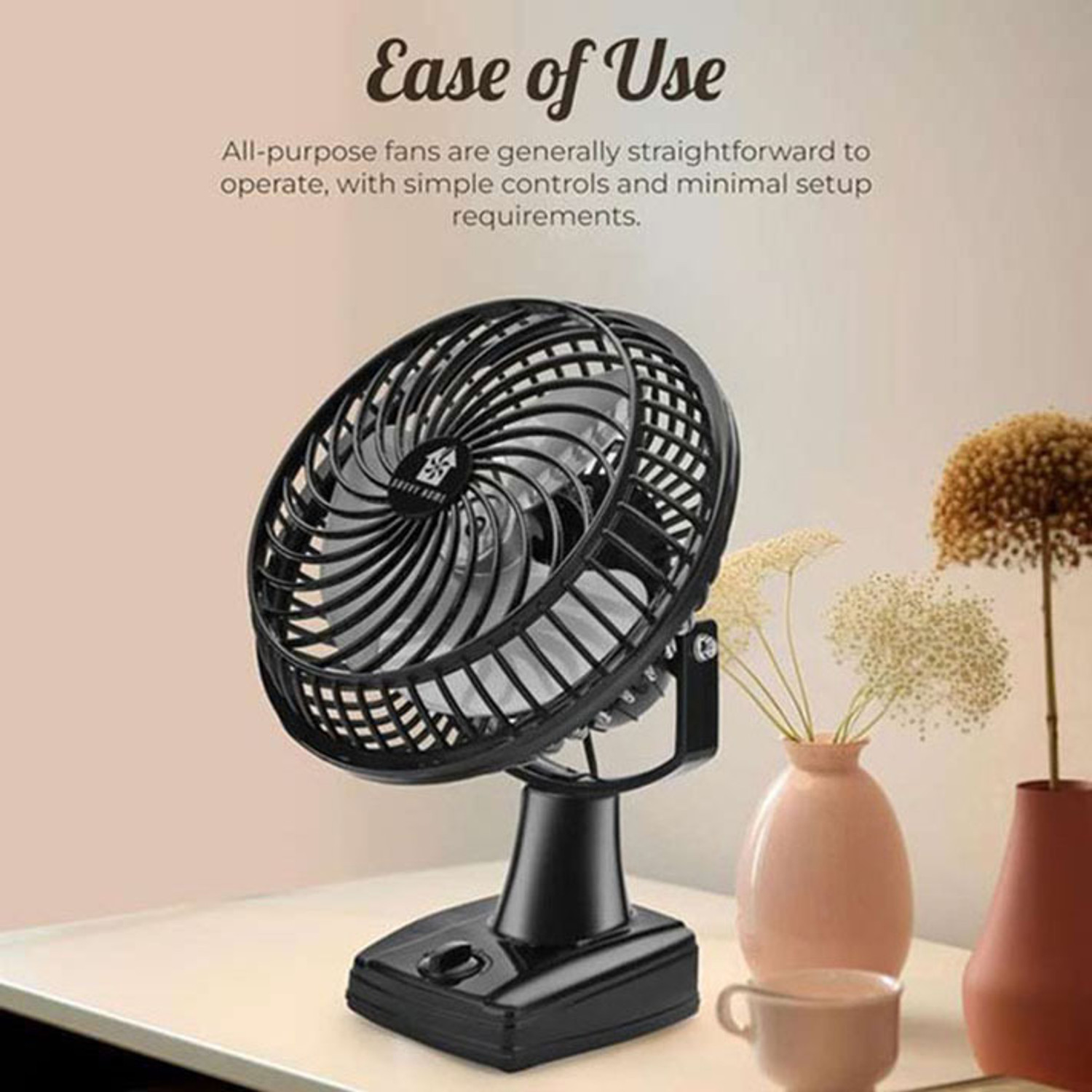Image of Savvy Home 9 Inch High Speed Wall Cum Table Fan for Home | All Purpose Fan | S9WTF /BLK-3 with 1 Year Warranty High Air Delivery 300 mm Table Fan