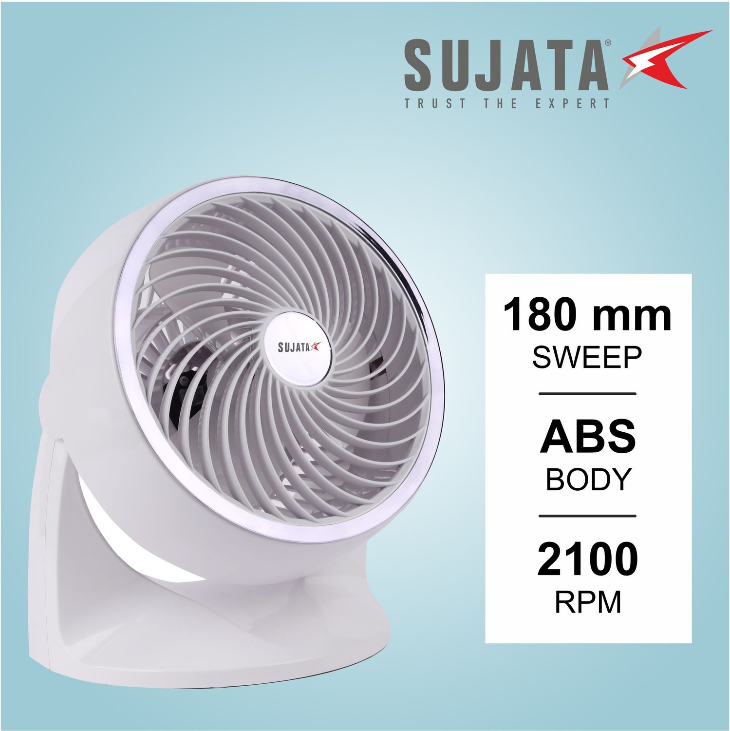 Image of SUJATA SAP 1800HS | High Speed with 2 Year Warranty Ultra High Speed 180 mm Table Fan