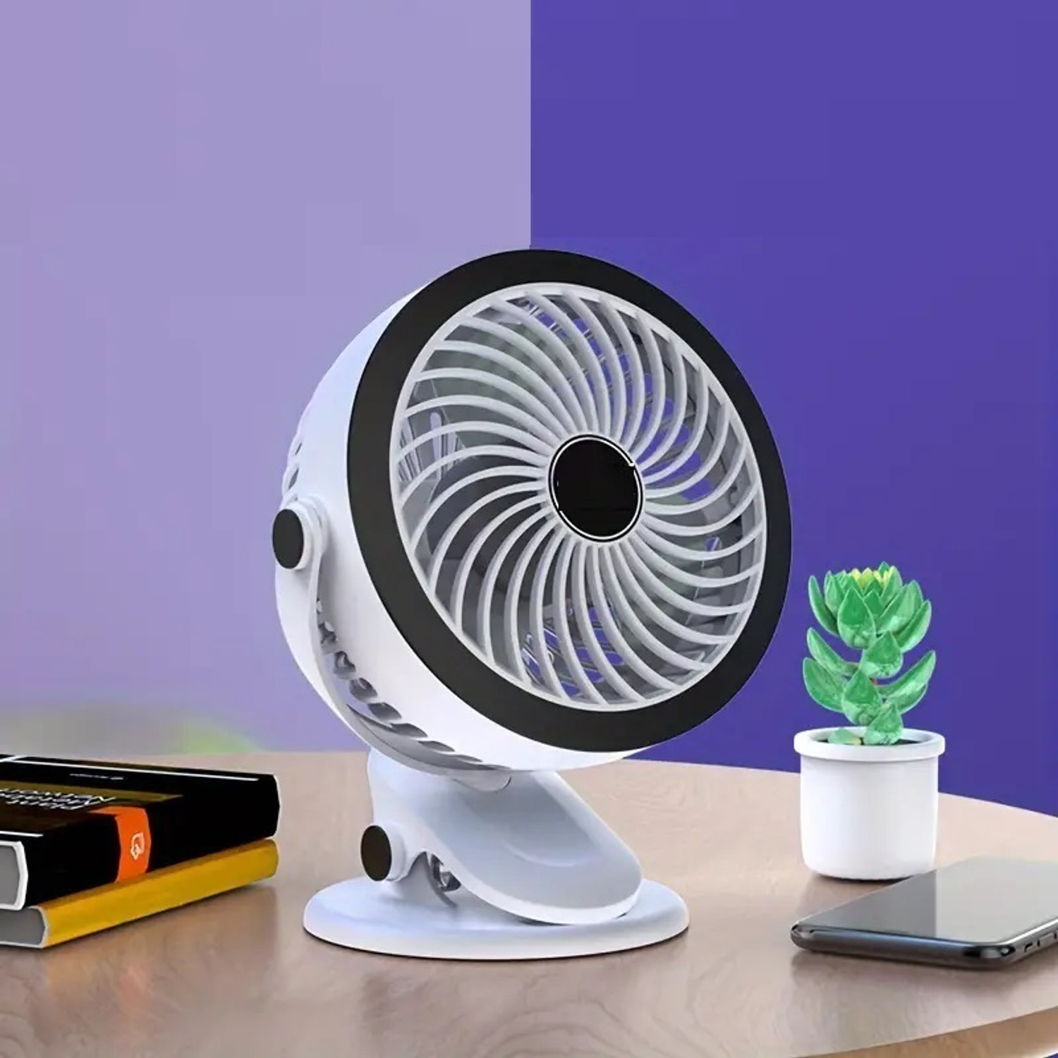 Image of Keekos Table Fan You Can Also use Directly Fan Power Bank[ DC] Desk Fan 4000mAh USB High Air Delivery 3 mm Table Fan