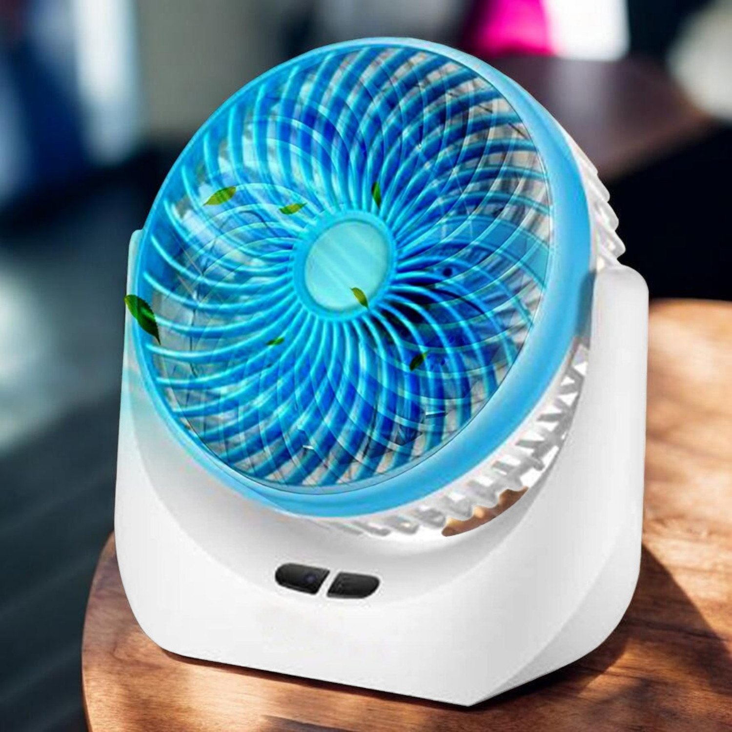 Image of Darshan High Speed Rechargeable Table Fan with LED Light For Office Desk, Home 319 Ultra High Speed 1400 mm Table Fan