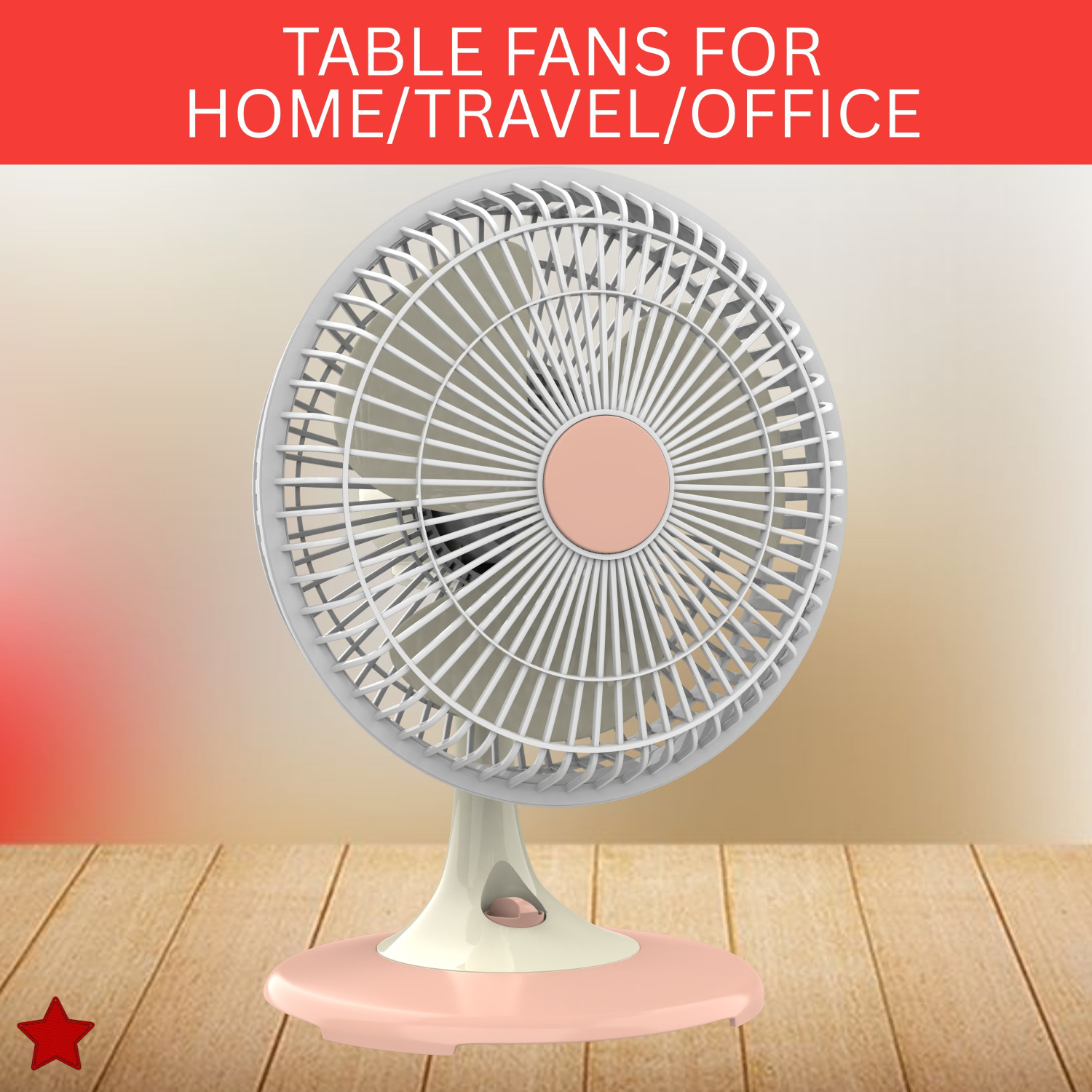 Image of YAROH 300mm(12Inch.) Mini AC Cooler Fan, Small Evaporative Air Table Fan For HomeR489 Silent Operation 300 mm Table Fan
