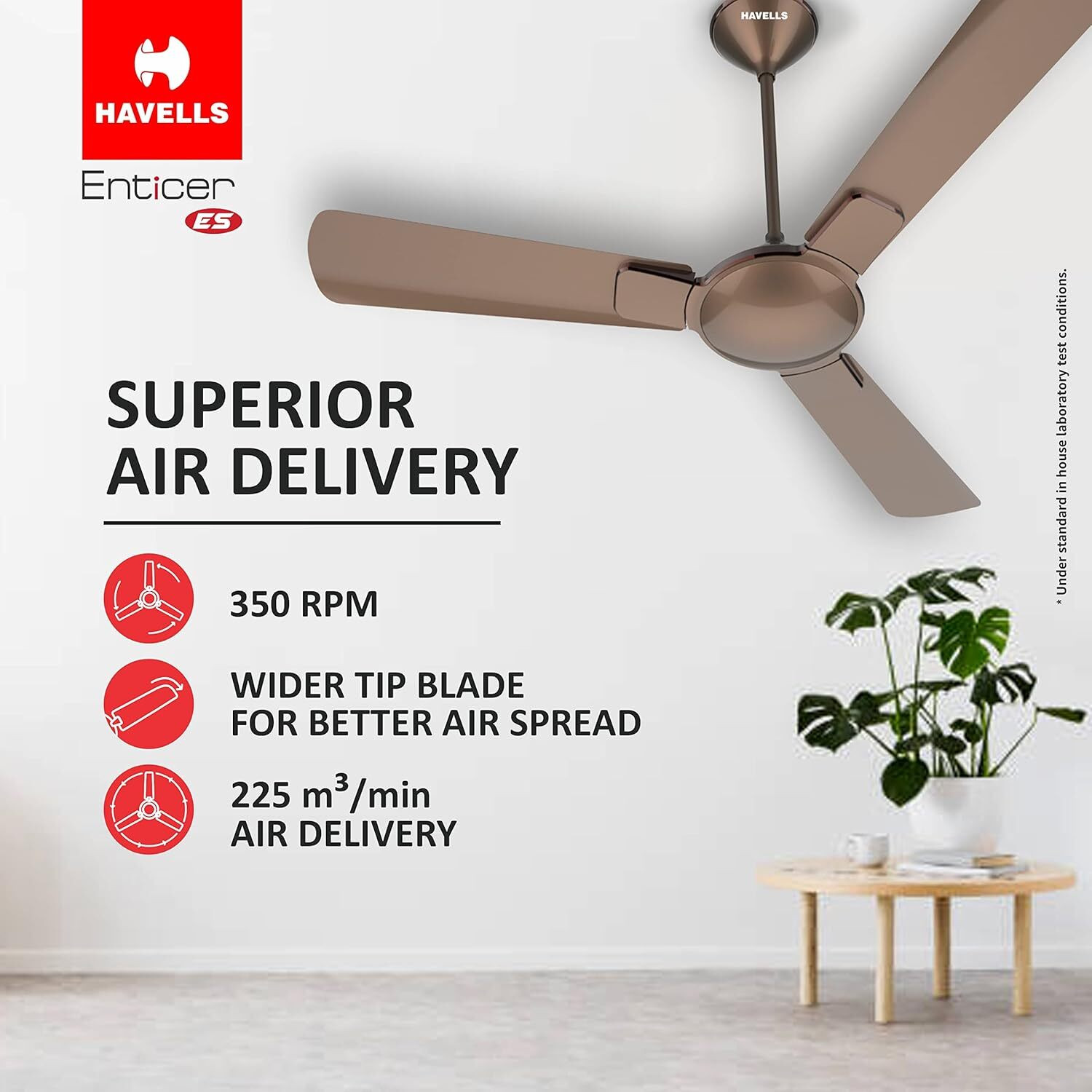 Image of HAVELLS Enticer ES with 2 Year Warranty 1200 mm Ceiling Fan