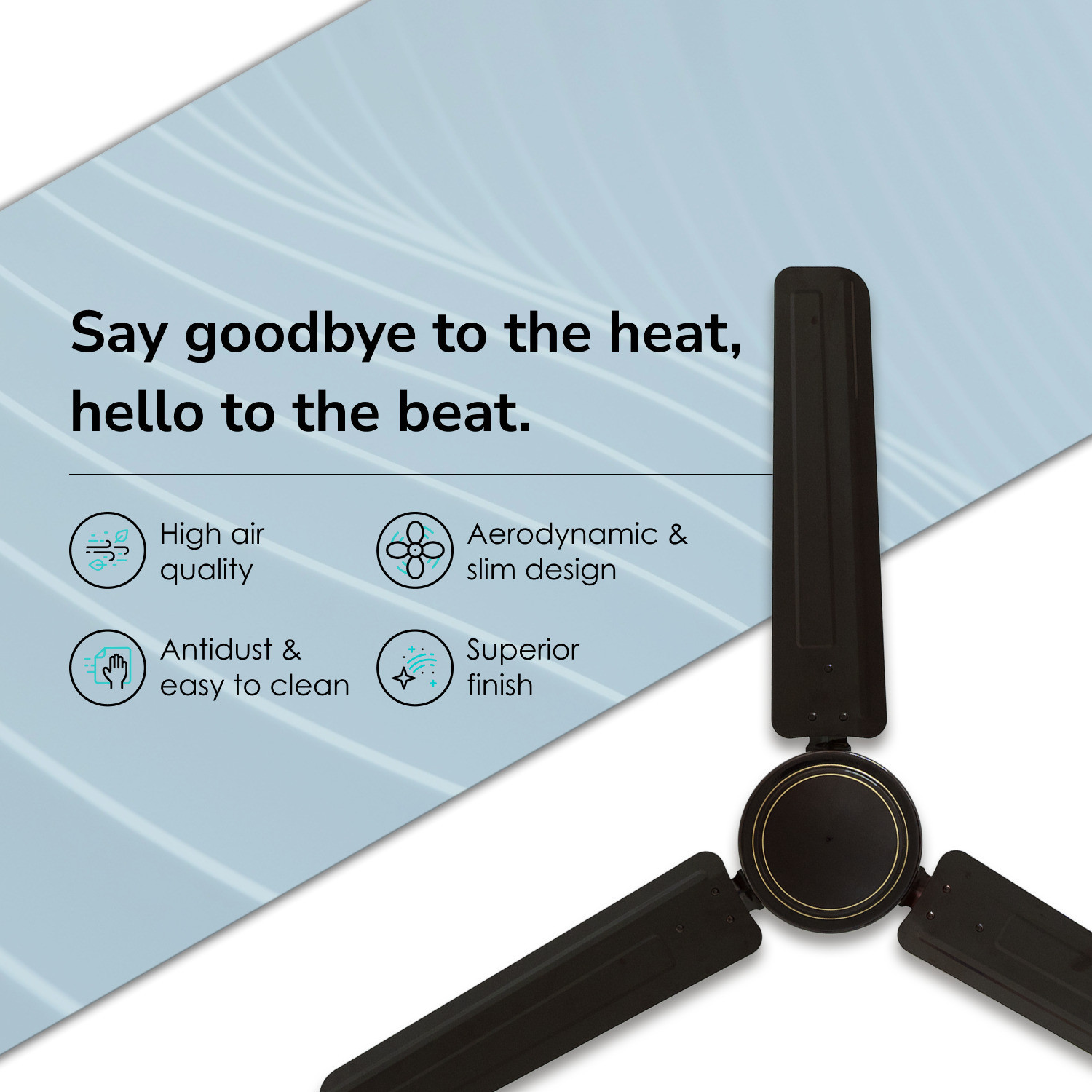 Image of BROADWELL KLASSIQ 48 inch PLAIN HS with 24 Months Warranty 1200 mm Ceiling Fan