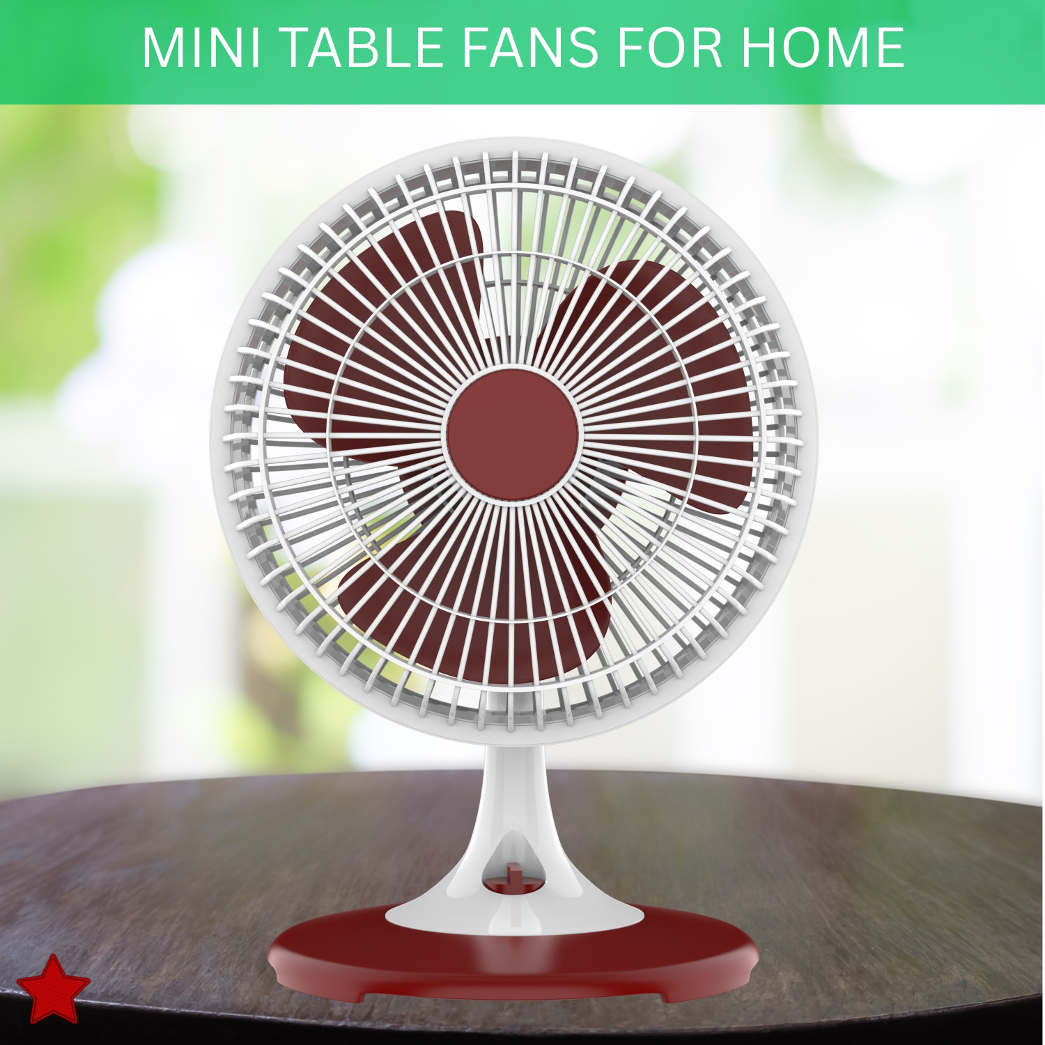 Image of GUGGU 300mm(12Inch.) Mini AC Cooler Fan, Small Evaporative Air Table Fan For HomeN433 Silent Operation 300 mm Table Fan