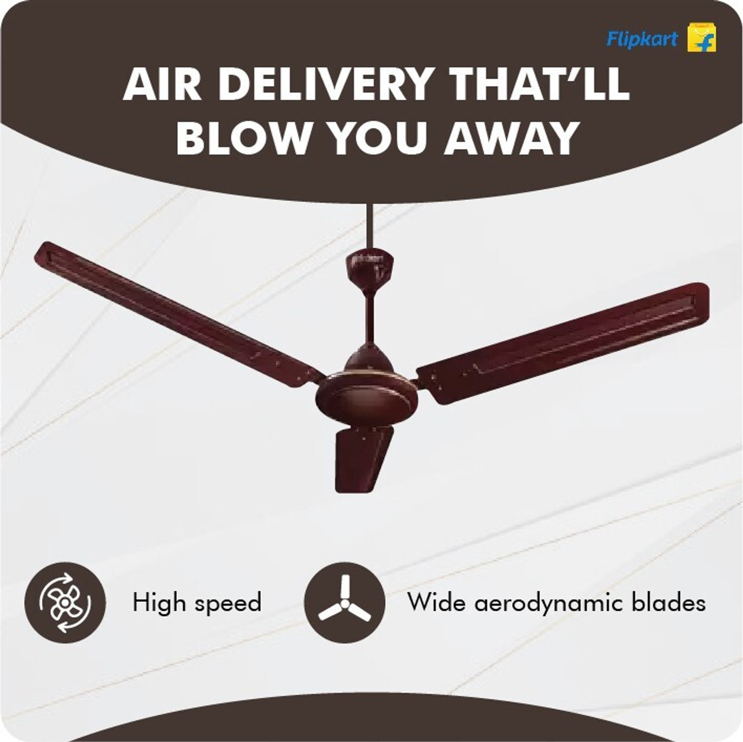 Image of Flipkart SmartBuy FKSBFAN1200CB with 2 Year Warranty Silent Operation 1200 mm Ceiling Fan