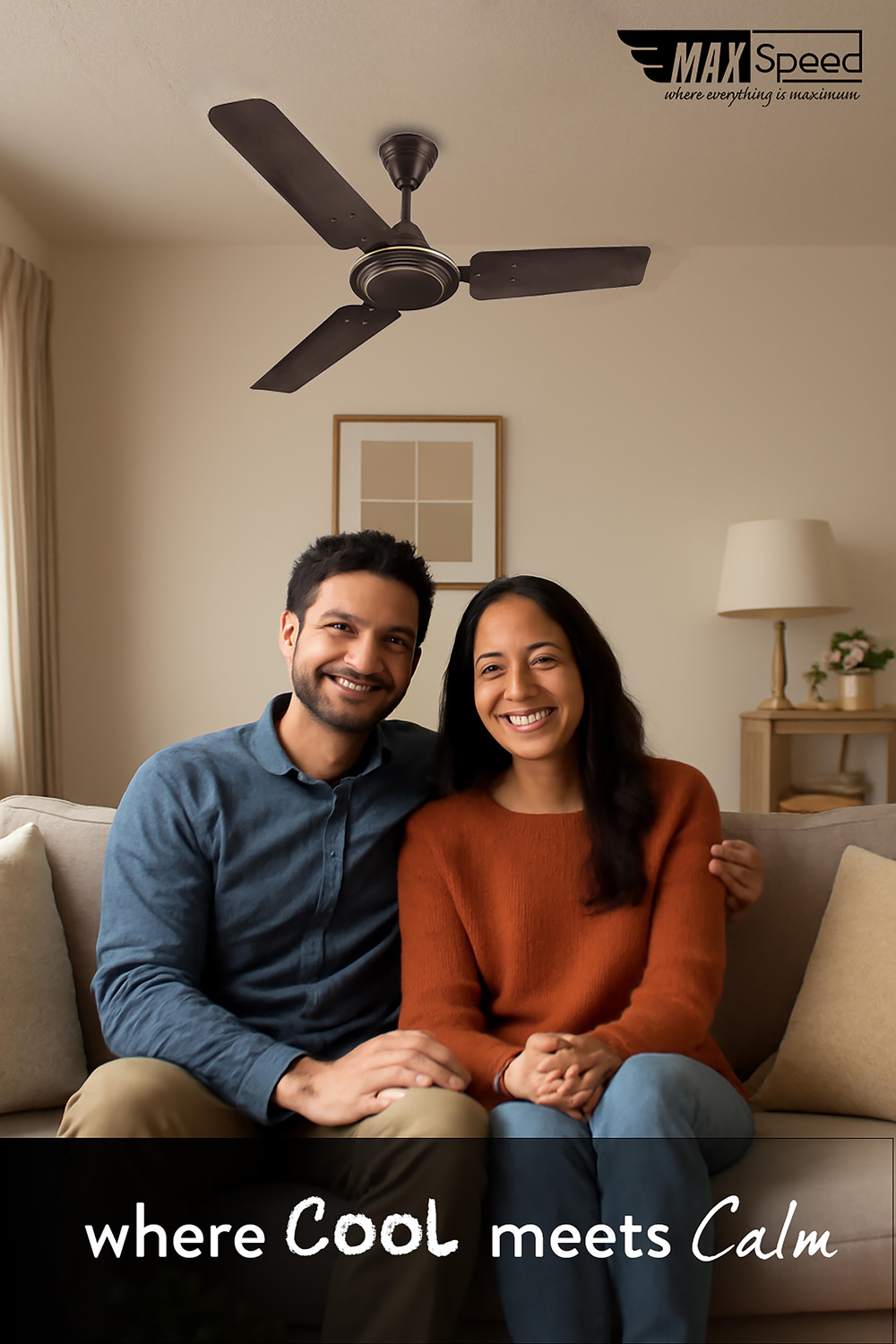 Image of Max Speed Classic | Ceiling Fan | for Small Room and Kitchen with 24 Months Warranty Anti Dust 900 mm Ceiling Fan