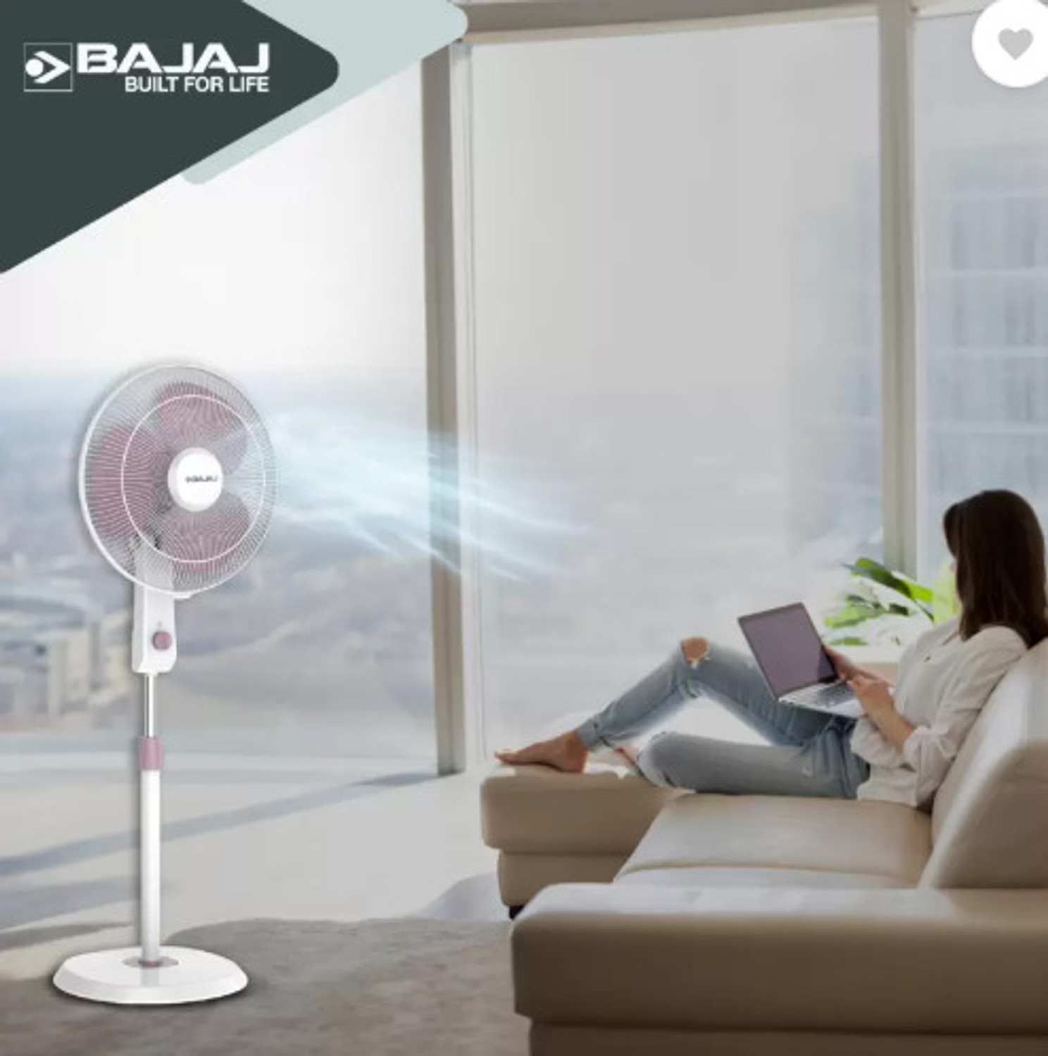 Image of BAJAJ Robusto with 1 Year Warranty 400 mm Pedestal Fan