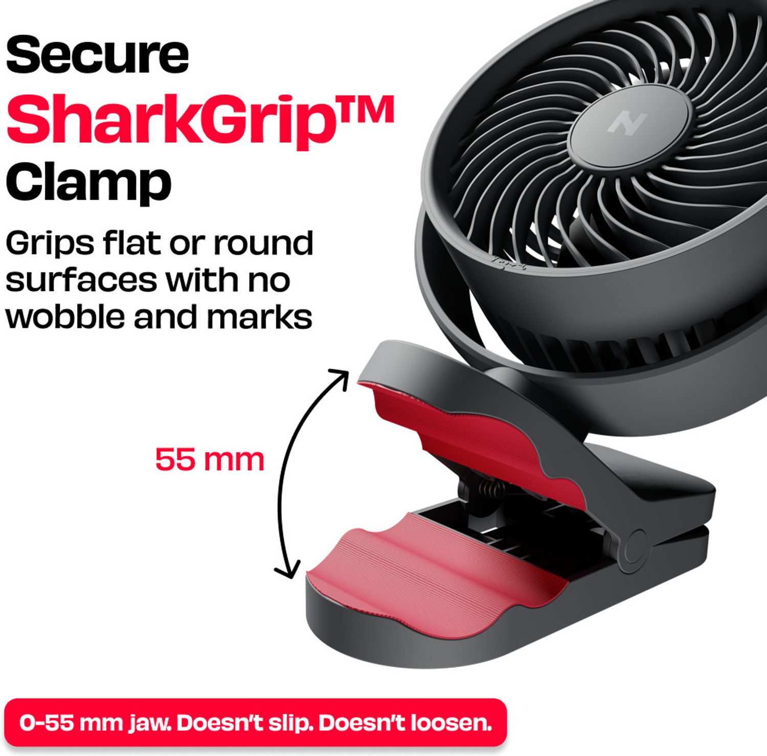 Image of Nuuk KLIP with 2 Year Warranty BLDC Motor, Silent Operation 127 mm Table Fan