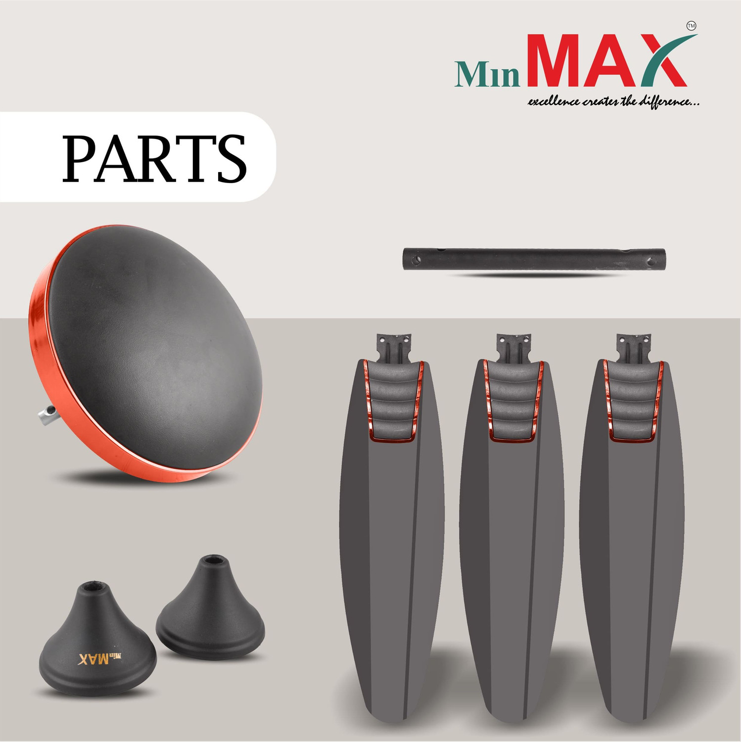 Image of MinMAX CRUISER SMOKE BROWN-01 with 2 Year Warranty Anti Dust, Energy Saving, High Air Delivery, Ultra High Speed 1200 mm Ceiling Fan