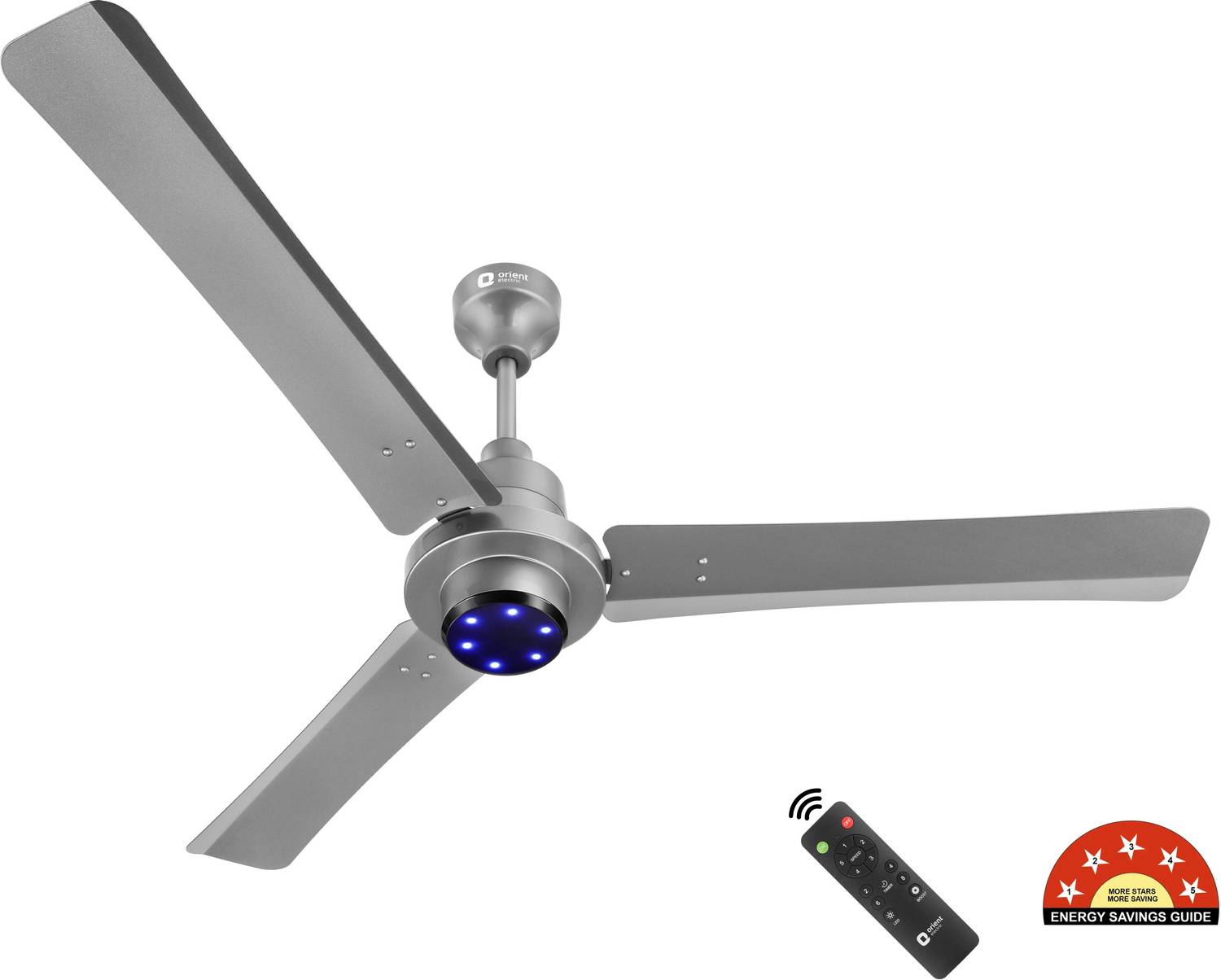 Orient Electric I Tome Pro | LED Speed Indicator Lights |Energy Efficient |Superior Air Delivery with 3 Year Warranty BLDC Motor with Remote 1400 mm Ceiling Fan