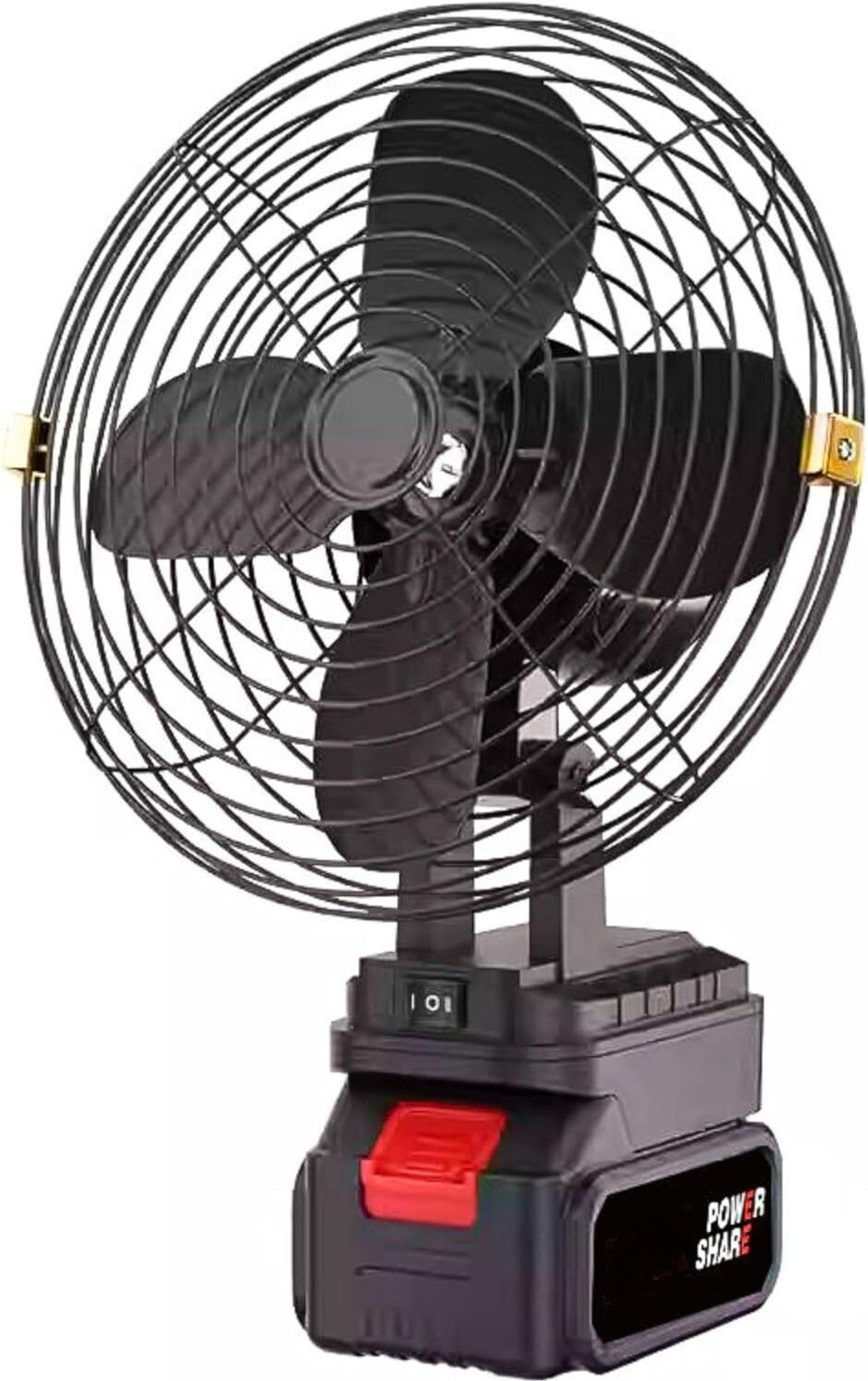 Image of Care 4 Rechargeable Lithium Battery Strong Winds Adjustable Fan Rechargeable Portable Wireless Camping Fan, 8-Inch Battery Operated Camping Fan USB Fan