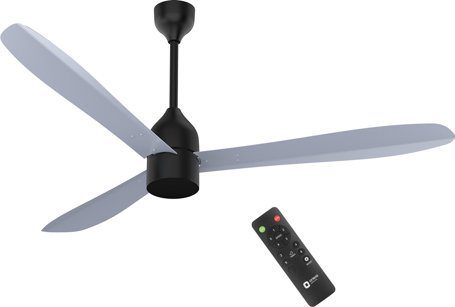 Image of Orient Electric Ujala Slim with 3 Year Warranty BLDC Motor with Remote, Energy Saving, High Air Delivery, Remote Controlled 1200 mm Ceiling Fan