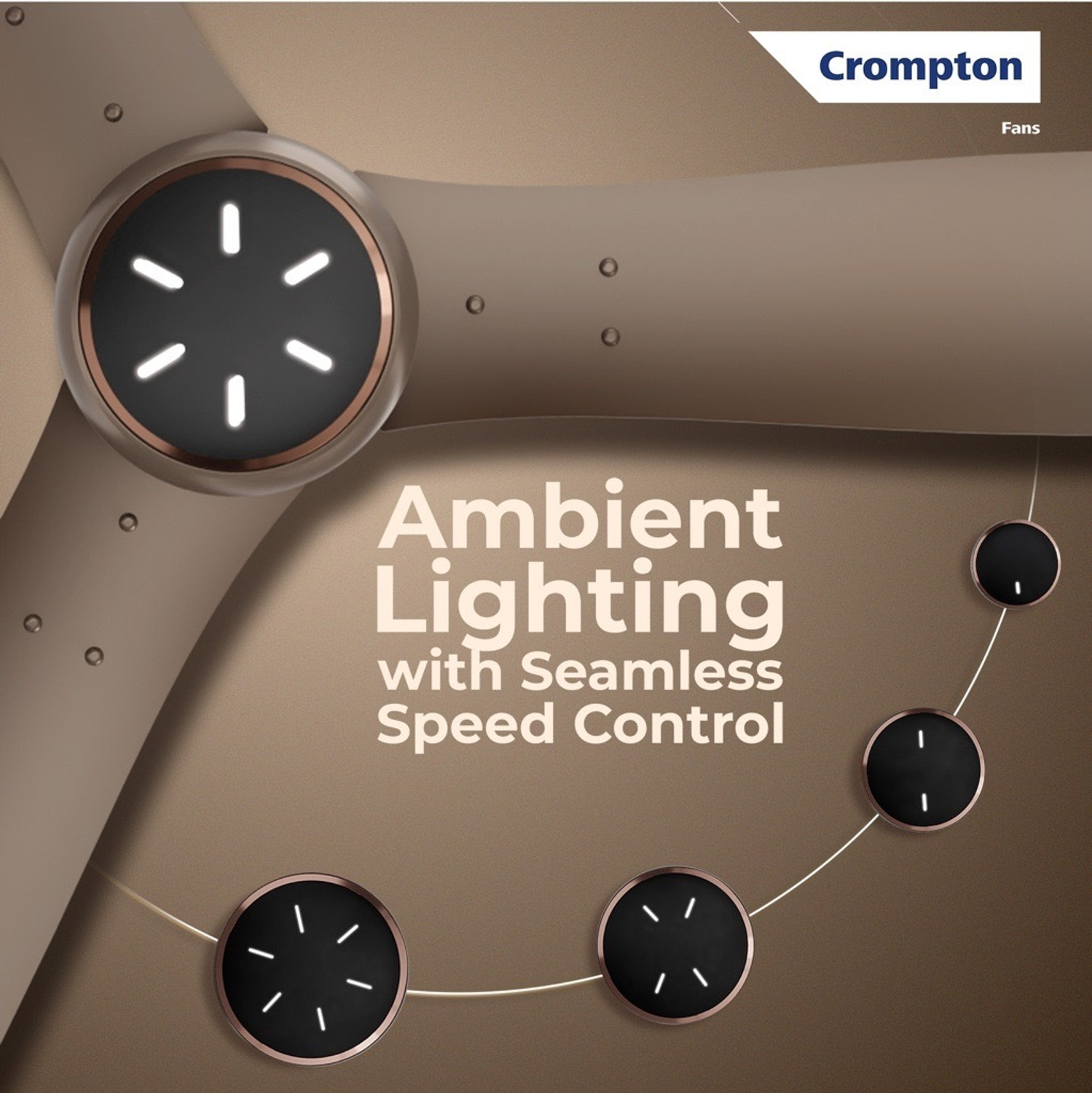 Image of Crompton CFENGRCRM48MOC5Z with 48 Months Warranty BLDC with Remote and Regulator 1200 mm Ceiling Fan