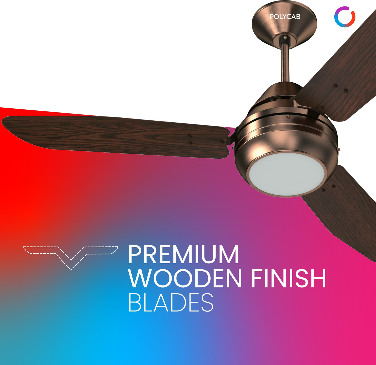 Image of Polycab Superia Lite with 1 Year Warranty Anti Dust 1200 mm Ceiling Fan