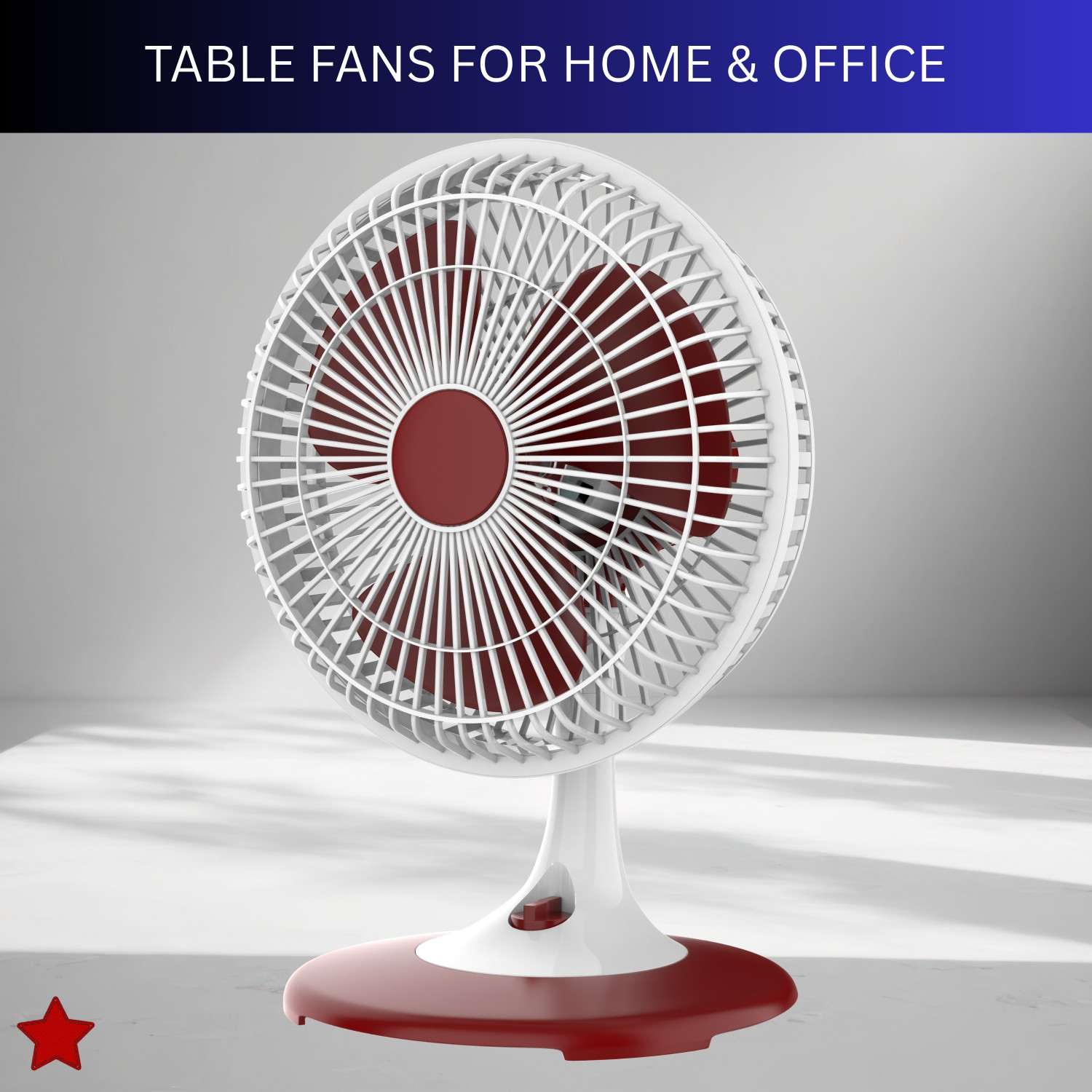 Image of YAROH 300mm(12Inch.) Mini AC Cooler Fan, Small Evaporative Air Table Fan For HomeE158 Silent Operation 300 mm Table Fan