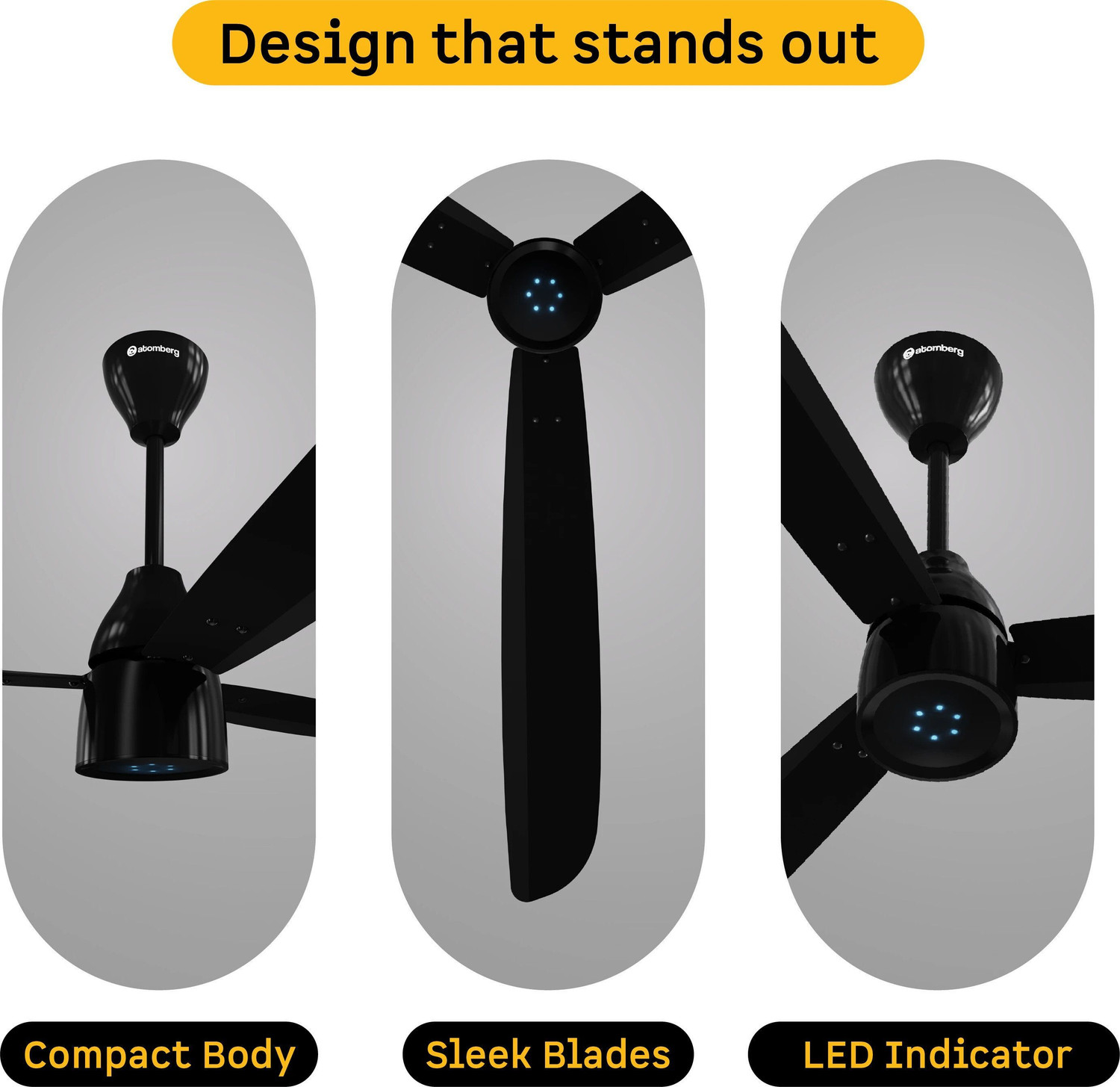 Image of Atomberg Renesa Prime Remote|High Air Delivery|LED Speed Indicator|Low Noise|Sleek Design with 3 Year Warranty BLDC Motor with Remote 1400 mm Ceiling Fan