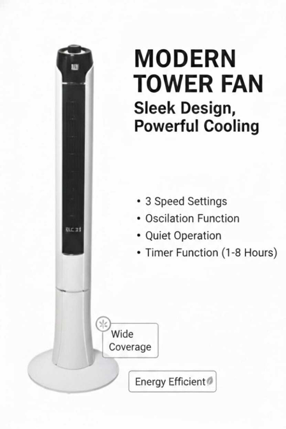 Image of HANS LIGHTINGS Tower fan 45 watt sutabile for home | Hall || office with 1 Year Warranty Tower Fan