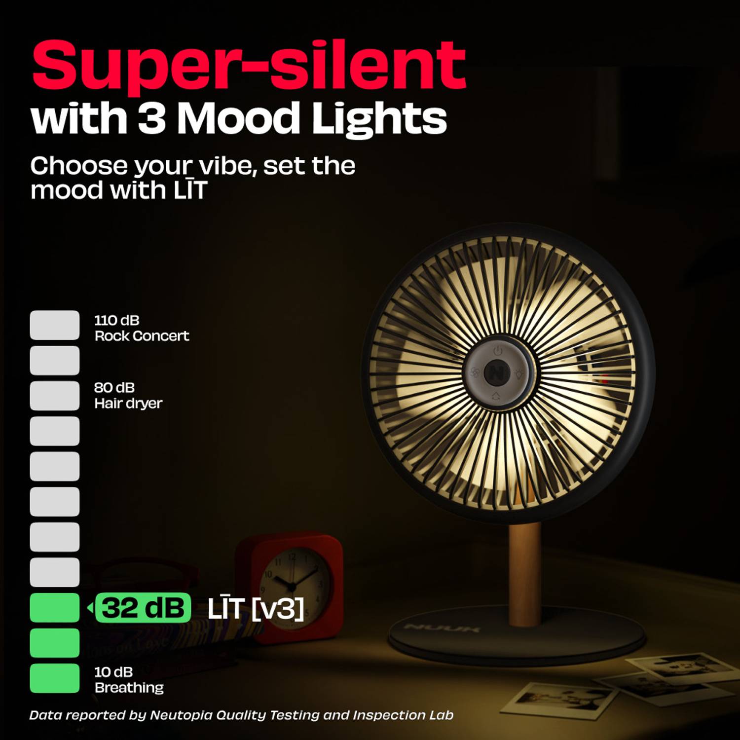 Nuuk LIT v3 153.4 mm Table Fan - Image 4