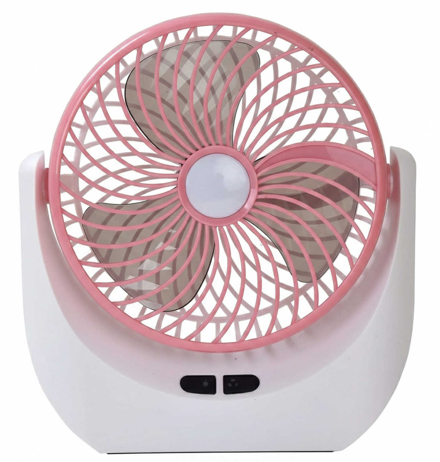 Image of Ampeva High-Speed 4000mAh Rechargeable Table Fan with LED Light, Portable Fan, USB Fan, USB Battery Powered Quiet Personal Fan, 3 Speed For Kitchen, Office, Home USB Fan