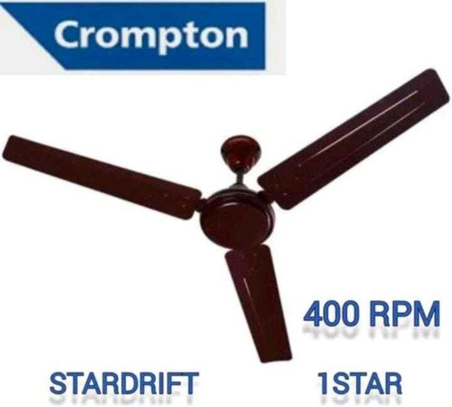 Image of Crompton Star Drift 1200mm Brown with 2 Year Warranty Ultra High Speed 1200 mm Ceiling Fan